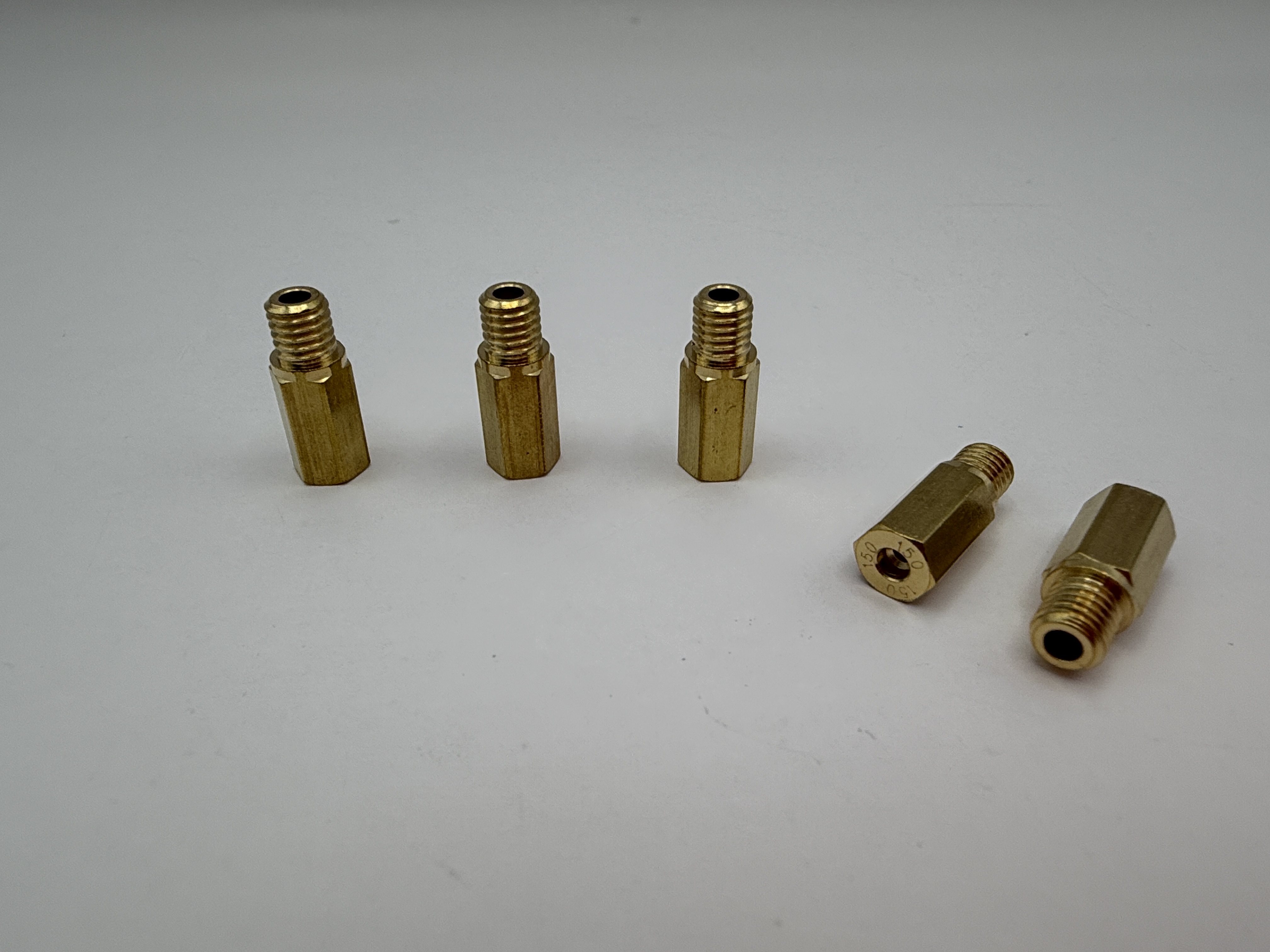 Hendler Brass Jets Hex Long 150 (6mm Head Size, 5mm Thread, 0.90mm Pitch)