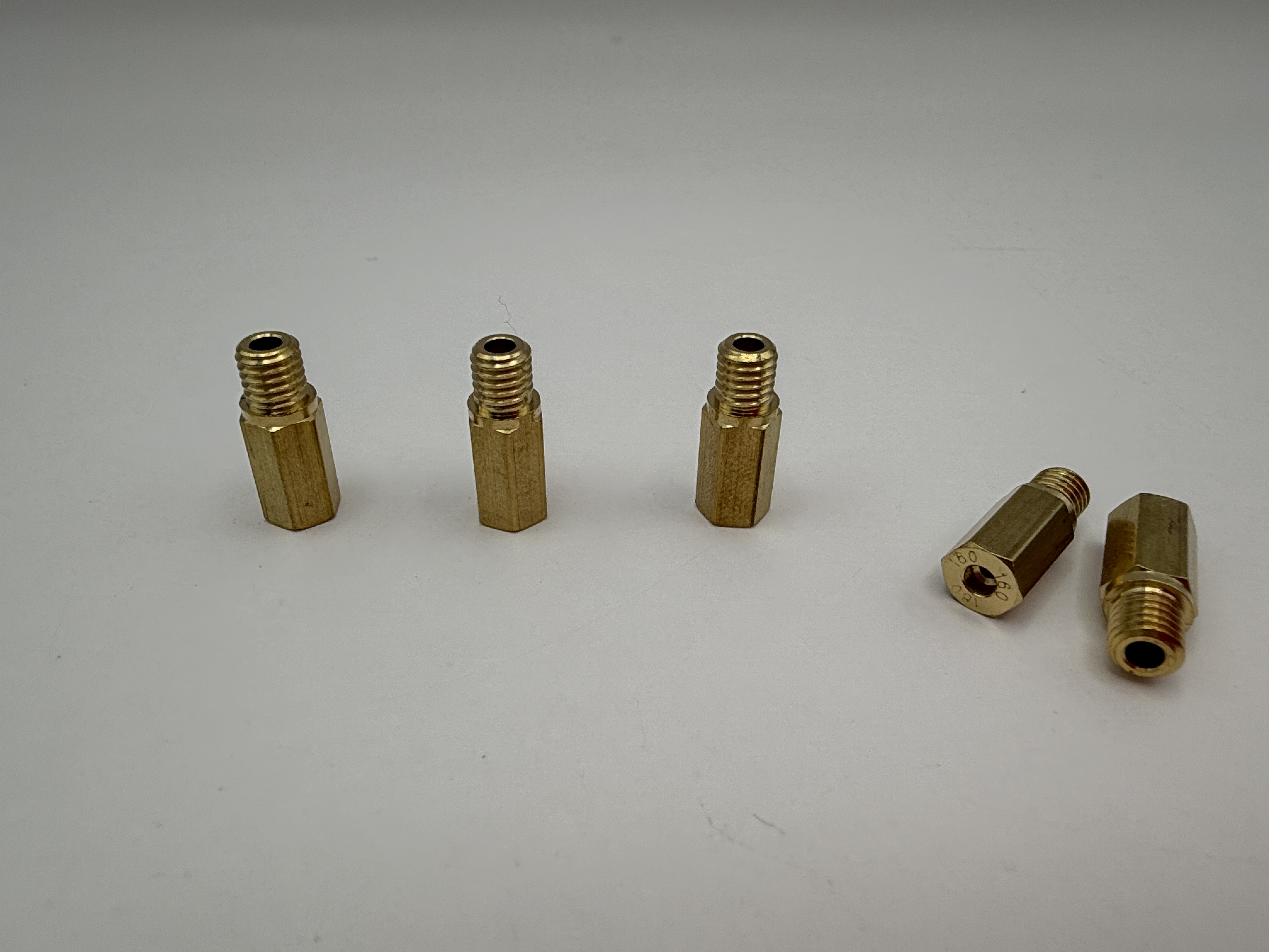 Hendler Brass Jets Hex Long 160 (6mm Head Size, 5mm Thread, 0.90mm Pitch)