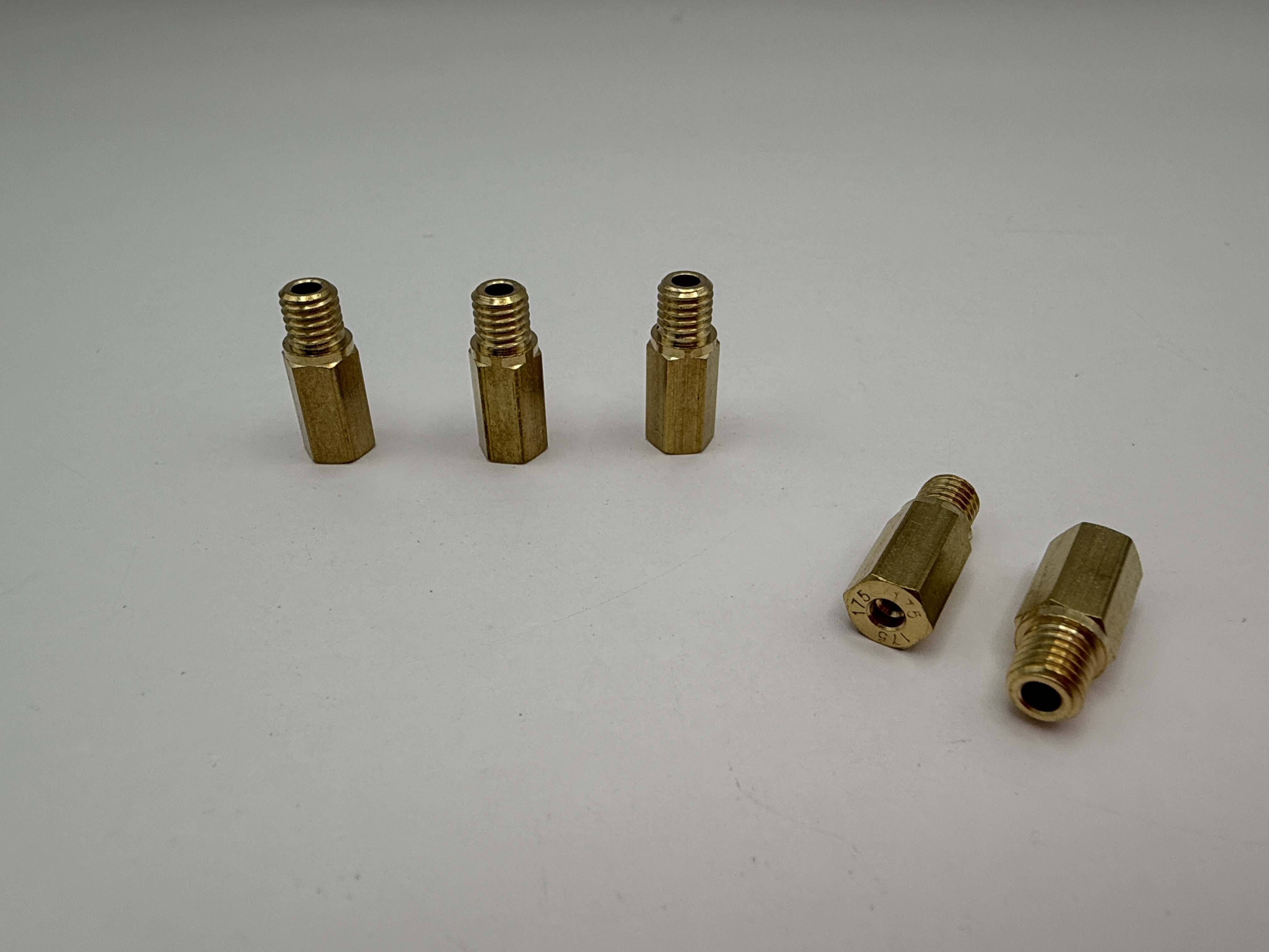 Hendler Brass Jets Hex Long 175 (6mm Head Size, 5mm Thread, 0.90mm Pitch)