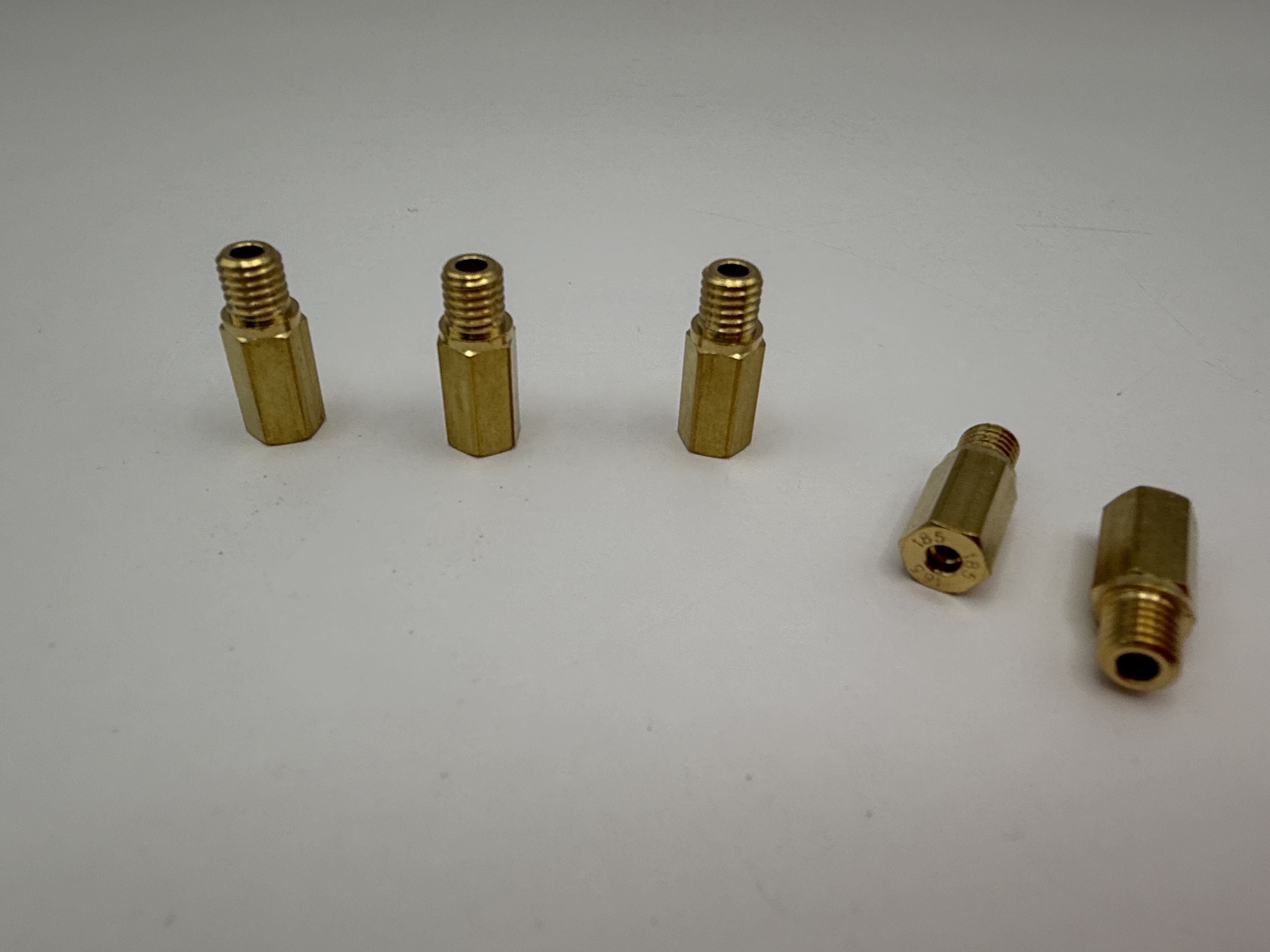 Hendler Brass Jets Hex Long 185 (6mm Head Size, 5mm Thread, 0.90mm Pitch)