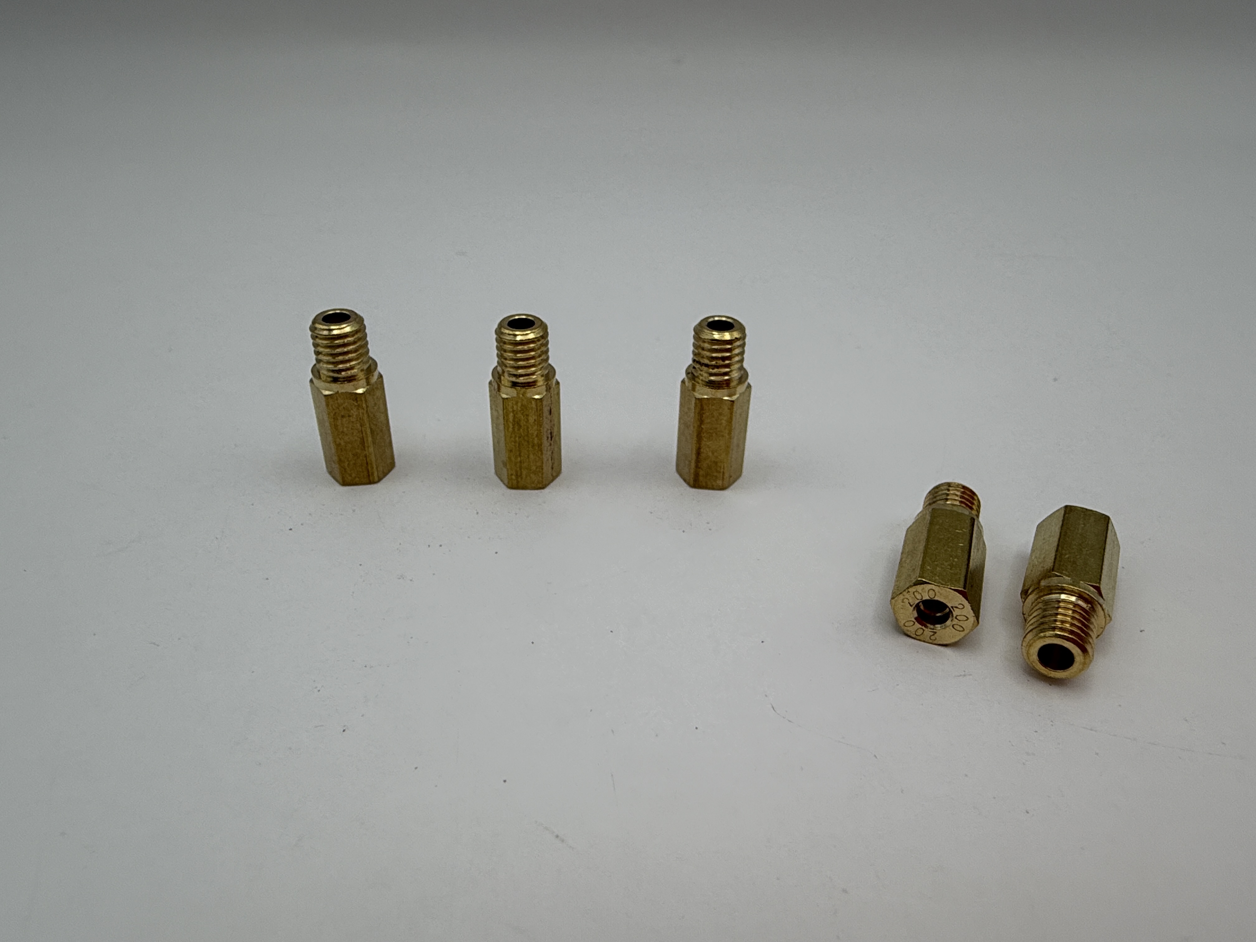 Hendler Brass Jets Hex Long 200 (6mm Head Size, 5mm Thread, 0.90mm Pitch)