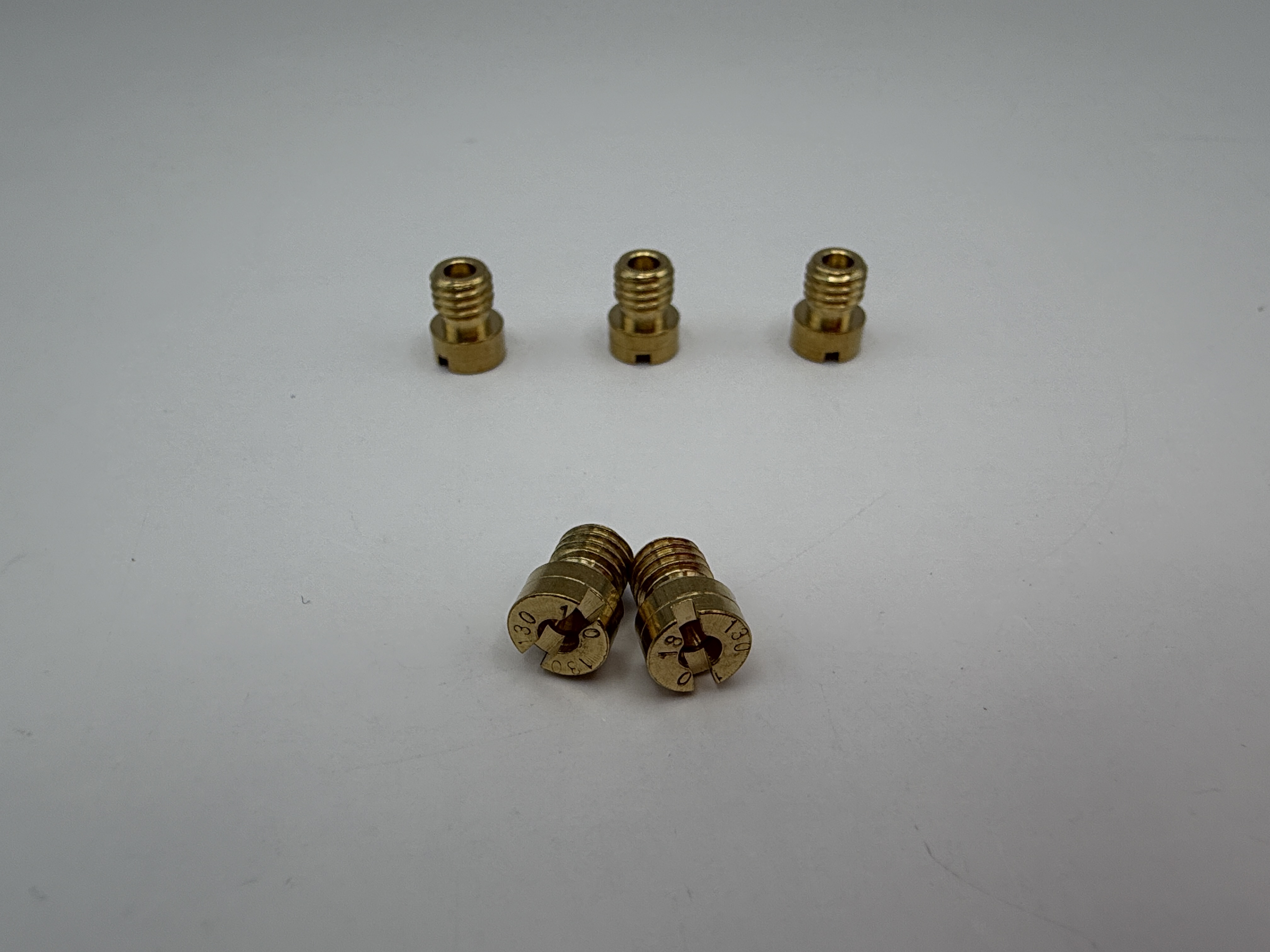 Hendler Brass Jets Keihin Honda 130 (6mm Head Size, 5mm Thread, 0.80mm Pitch)