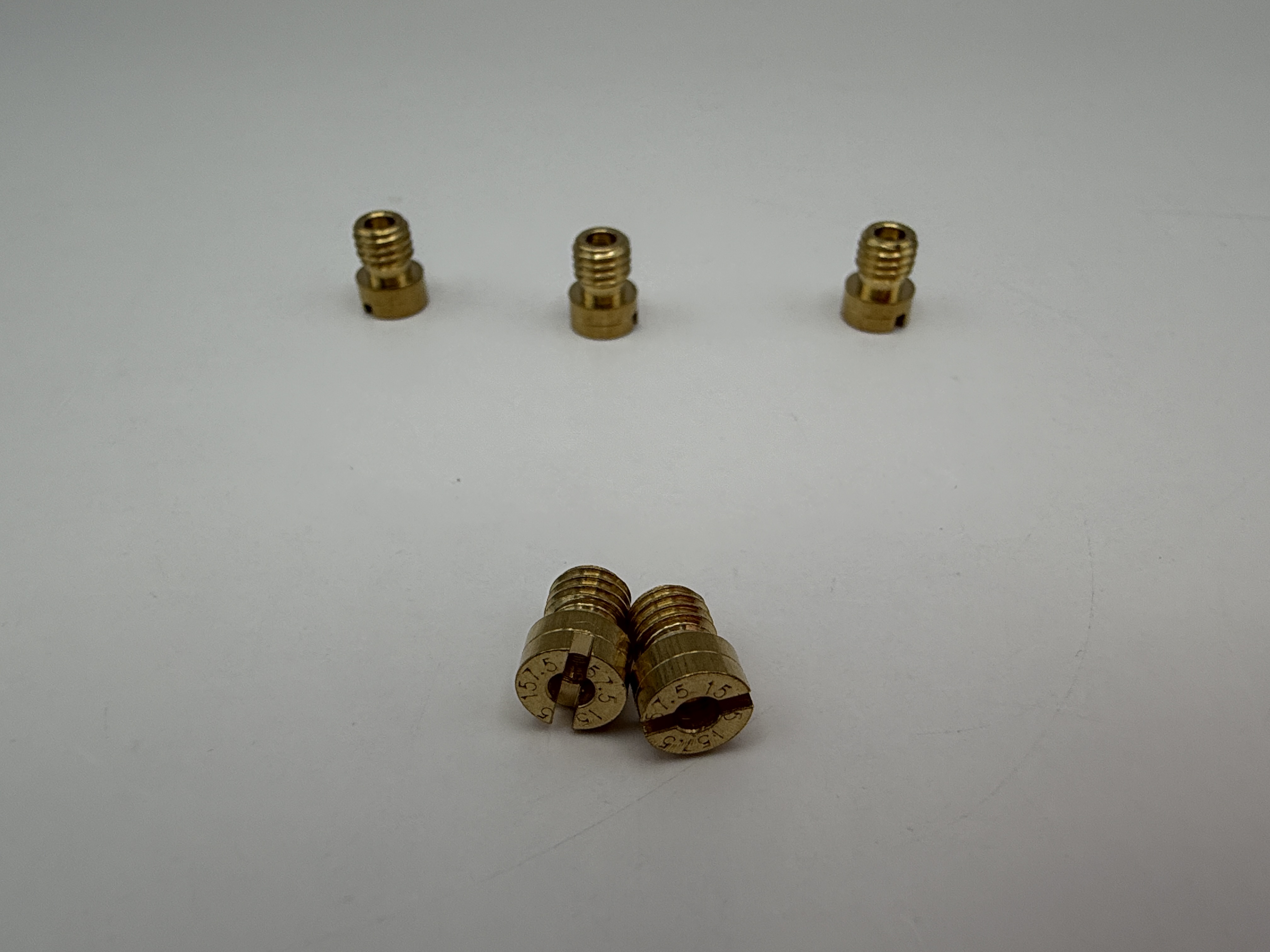 Hendler Brass Jets Keihin Honda 157.5 (6mm Head Size, 5mm Thread, 0.80mm Pitch)