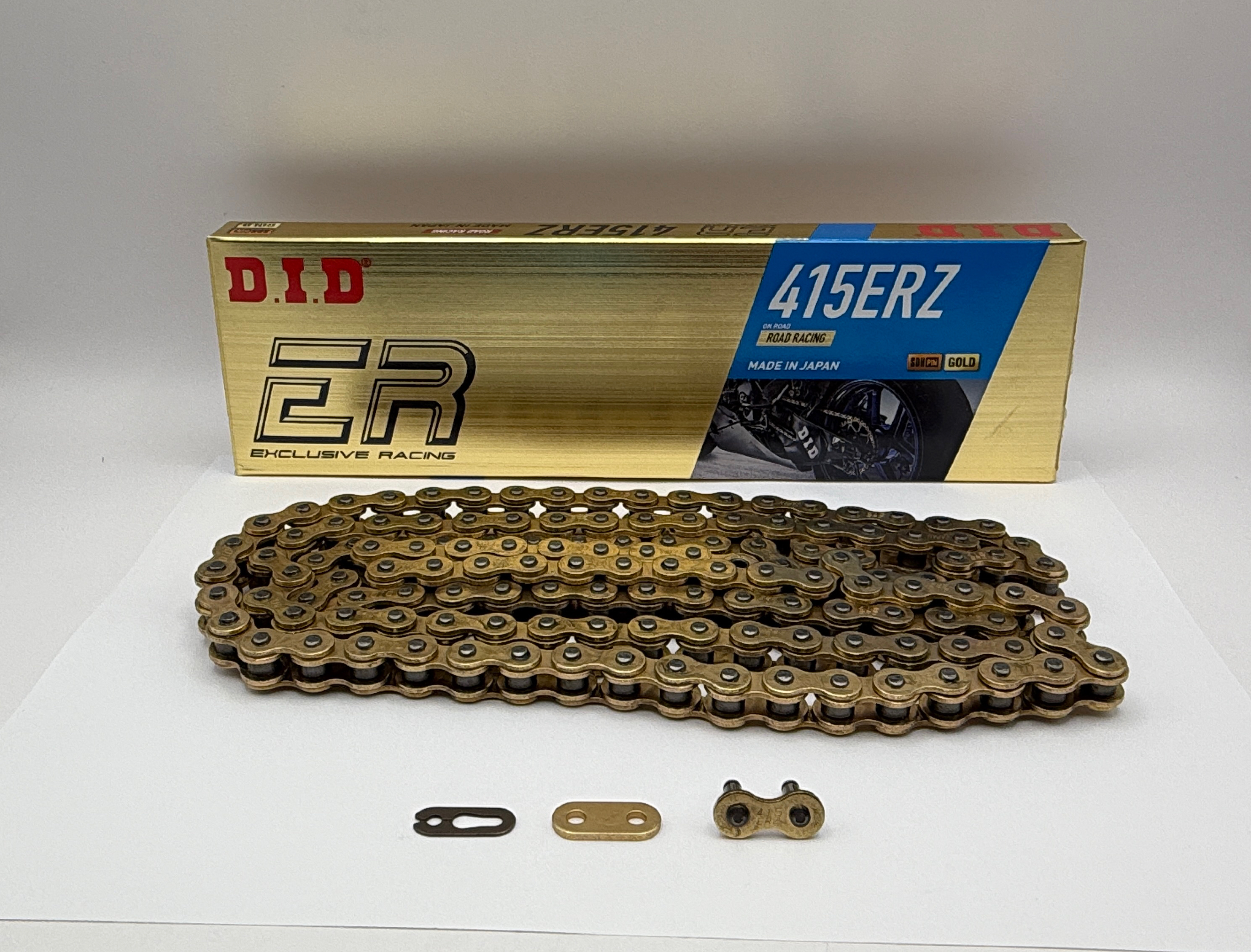 DID Chain Super Heavy Duty Gold (G&G) ERZ Racing Moto3 415-136L (20.2KN) (RJ Split Link)