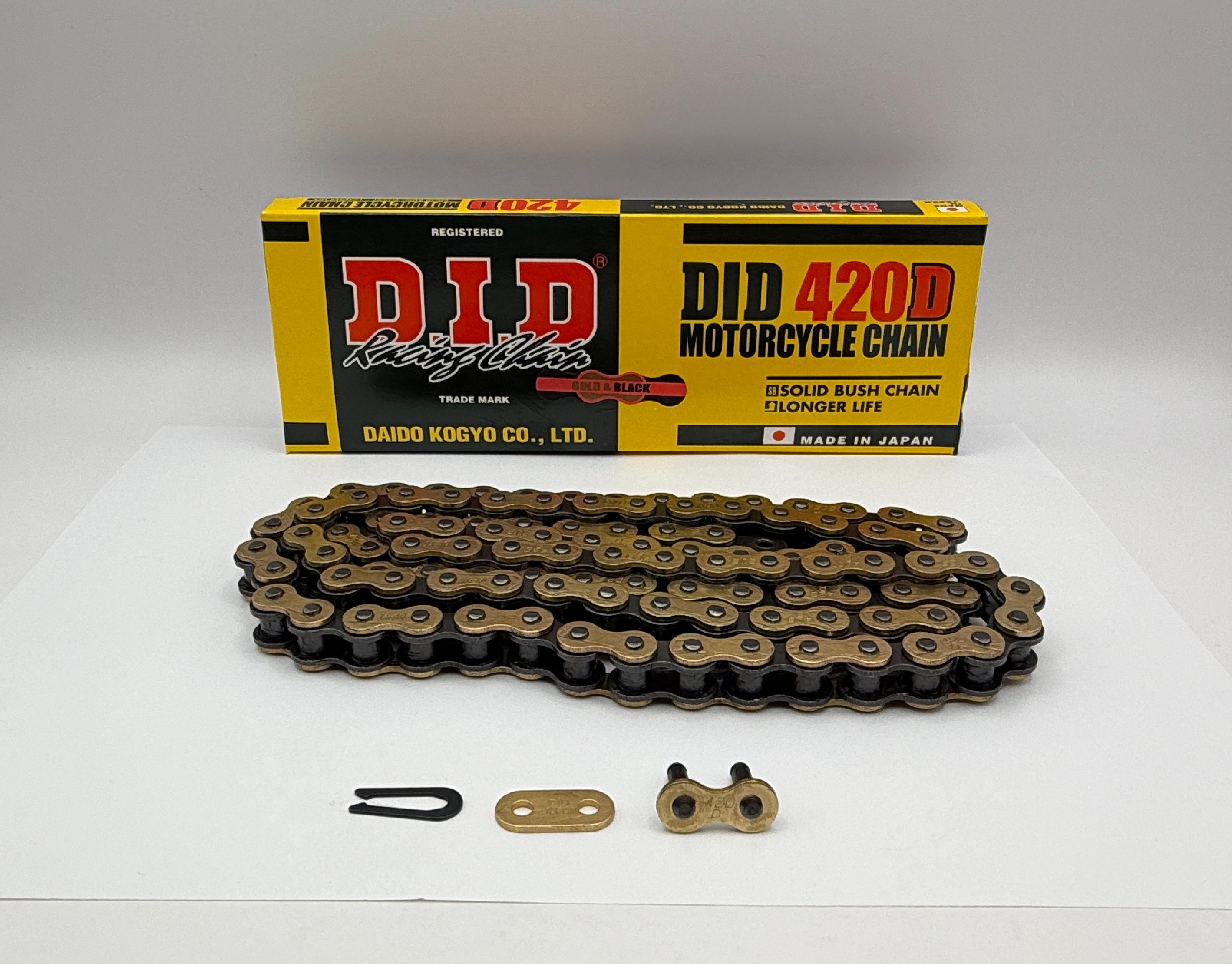 DID Chain Standard Duty Gold (G&B) D 420-110L (17.6KN) (RJ Split Link)