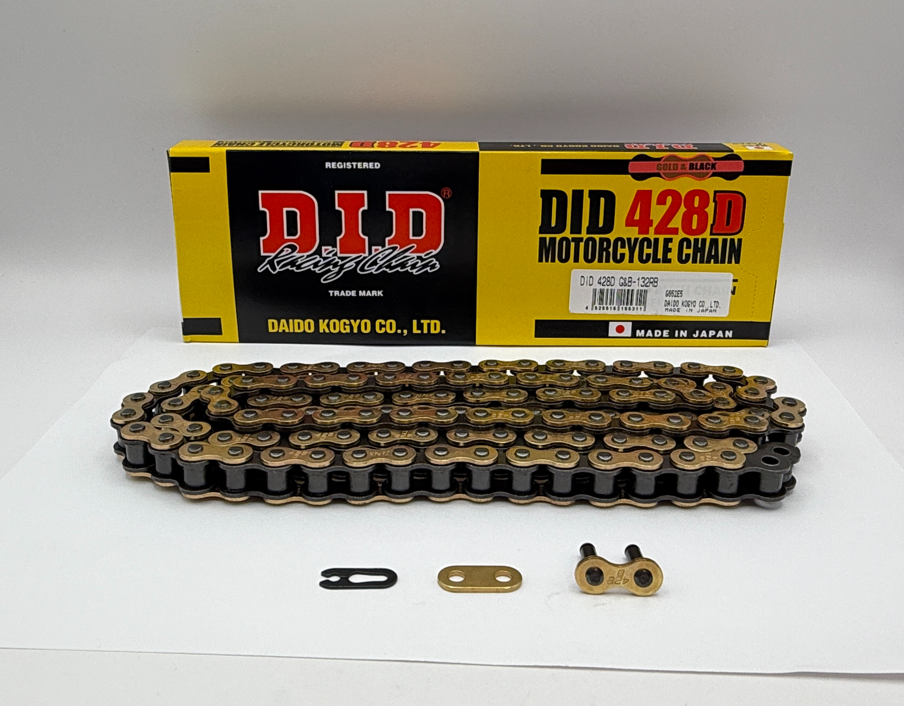 DID Chain Standard Duty Gold (G&B) D 428-116L (18.8KN) (RJ Split Link)