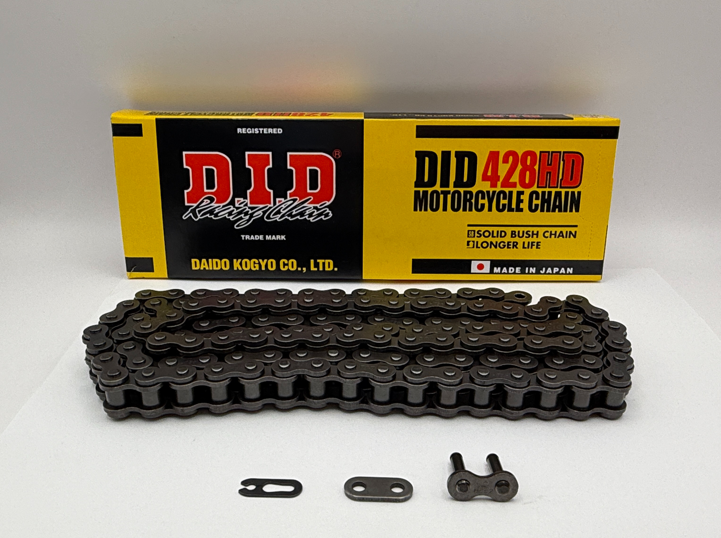 DID Chain Heavy Duty Black HD 428-138L (23.3KN) (RJ Split Link)