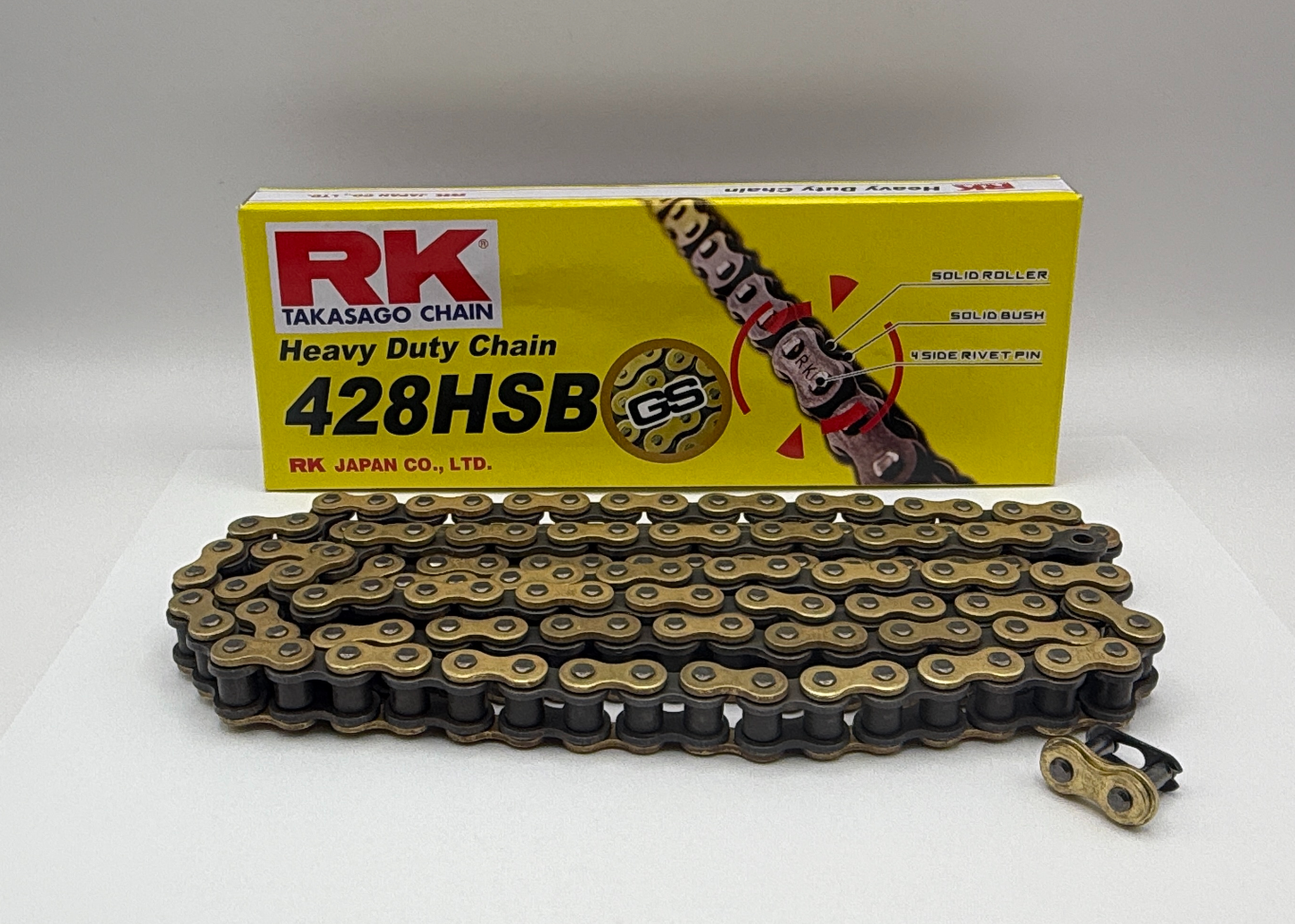 RK Chain Heavy Duty Gold HSB 428-116L (24.2KN)