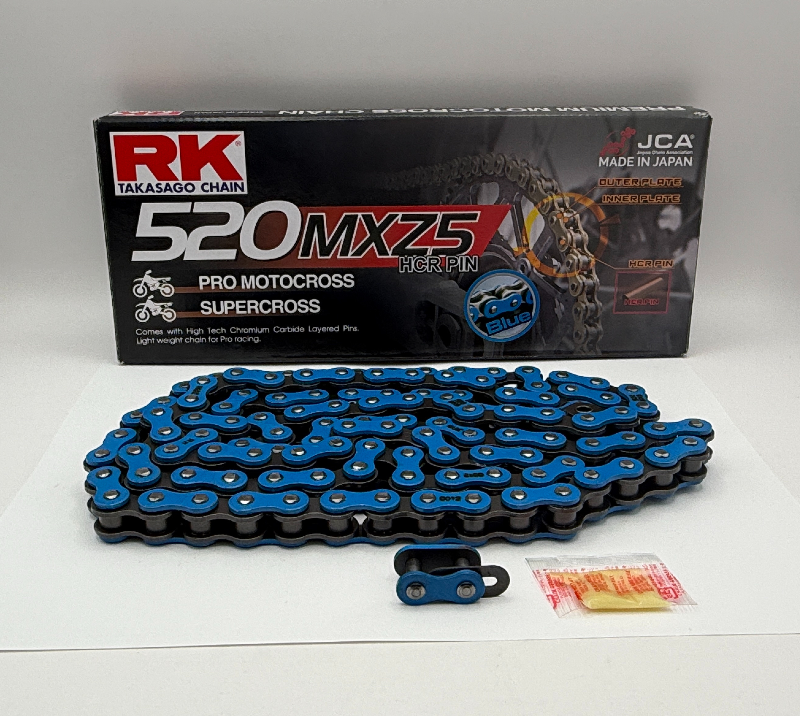 RK Chain Heavy Duty MXZ5 Factory Racing Motocross Blue 520-120L (38.2KN)