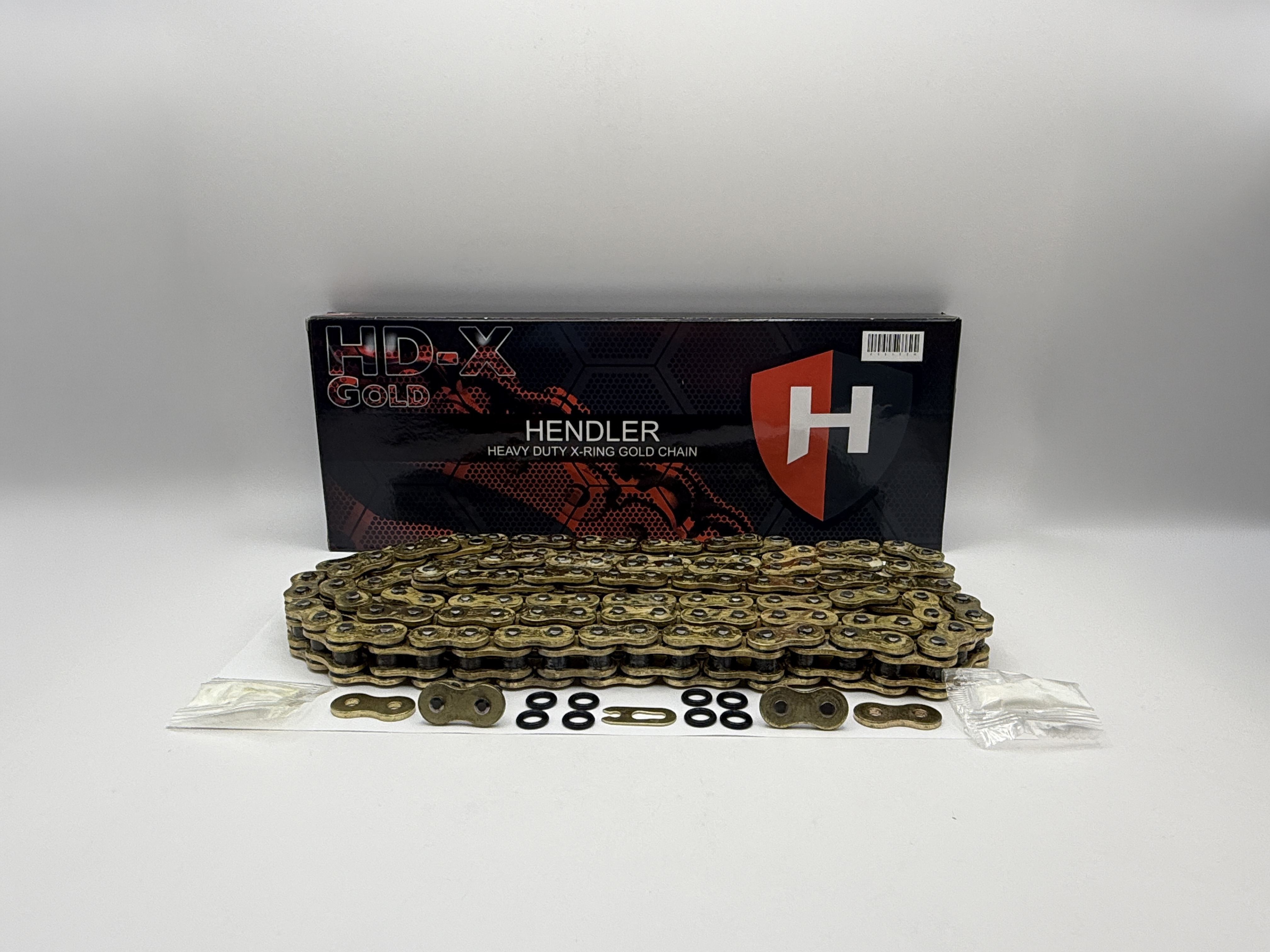 Hendler Chain Heavy Duty X-Ring Gold 520-126 Links (34.0KN)