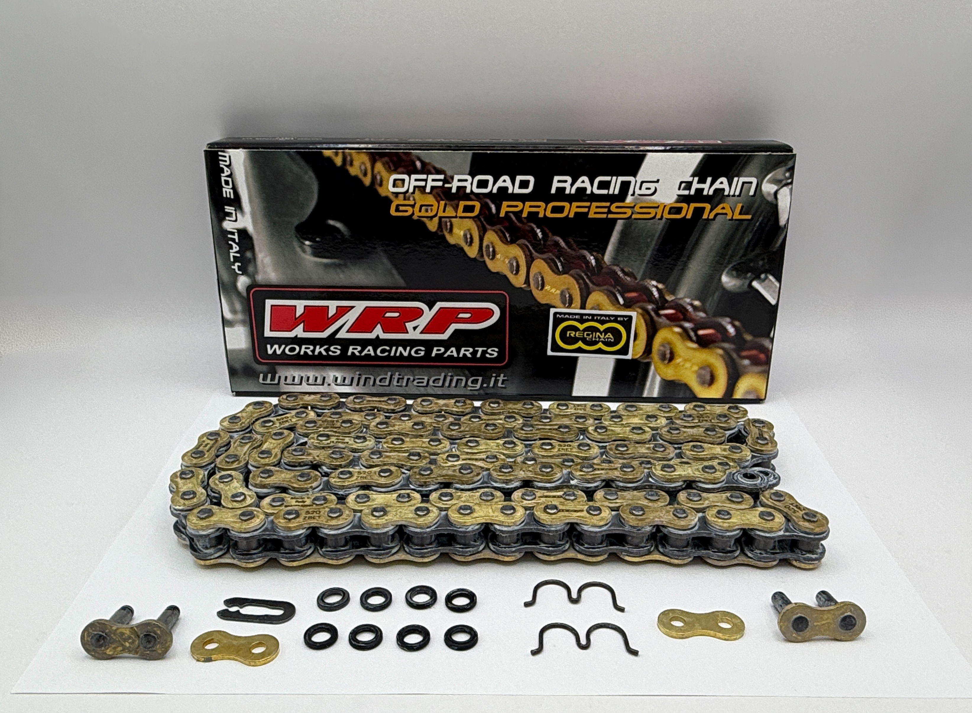 WRP Heavy Duty MX Z-Ring Chain 520-120 Links (Narrow X-Ring to fit Between Block)