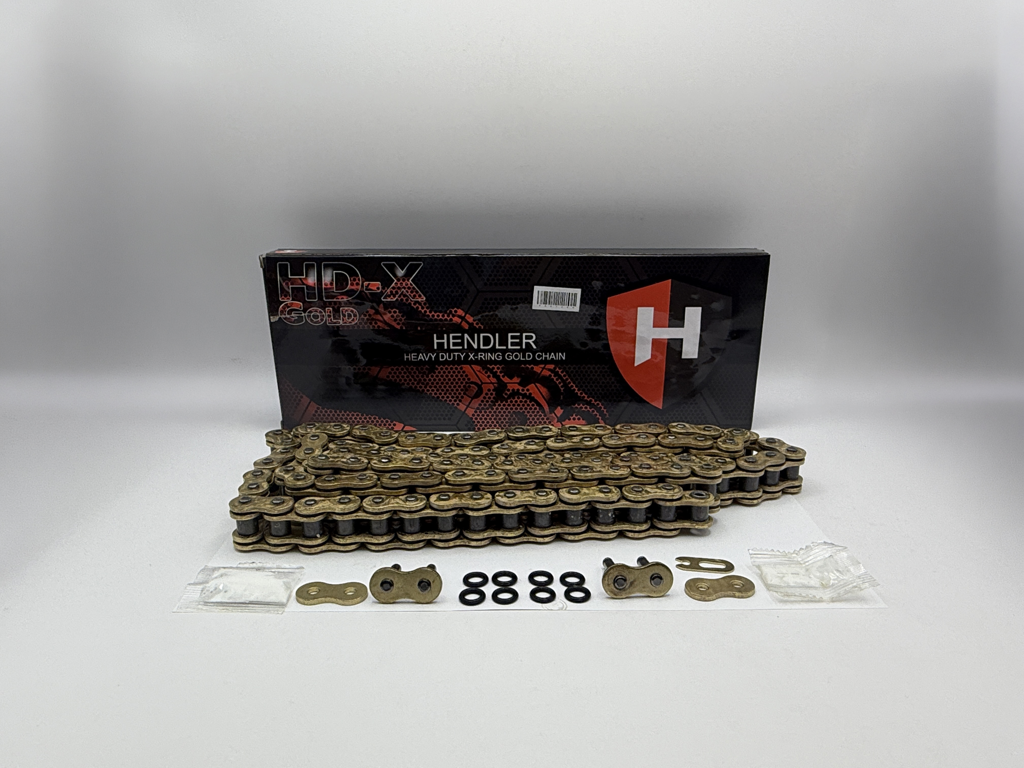 Hendler Chain Heavy Duty X-Ring Gold 530-124 Links (34.0KN)
