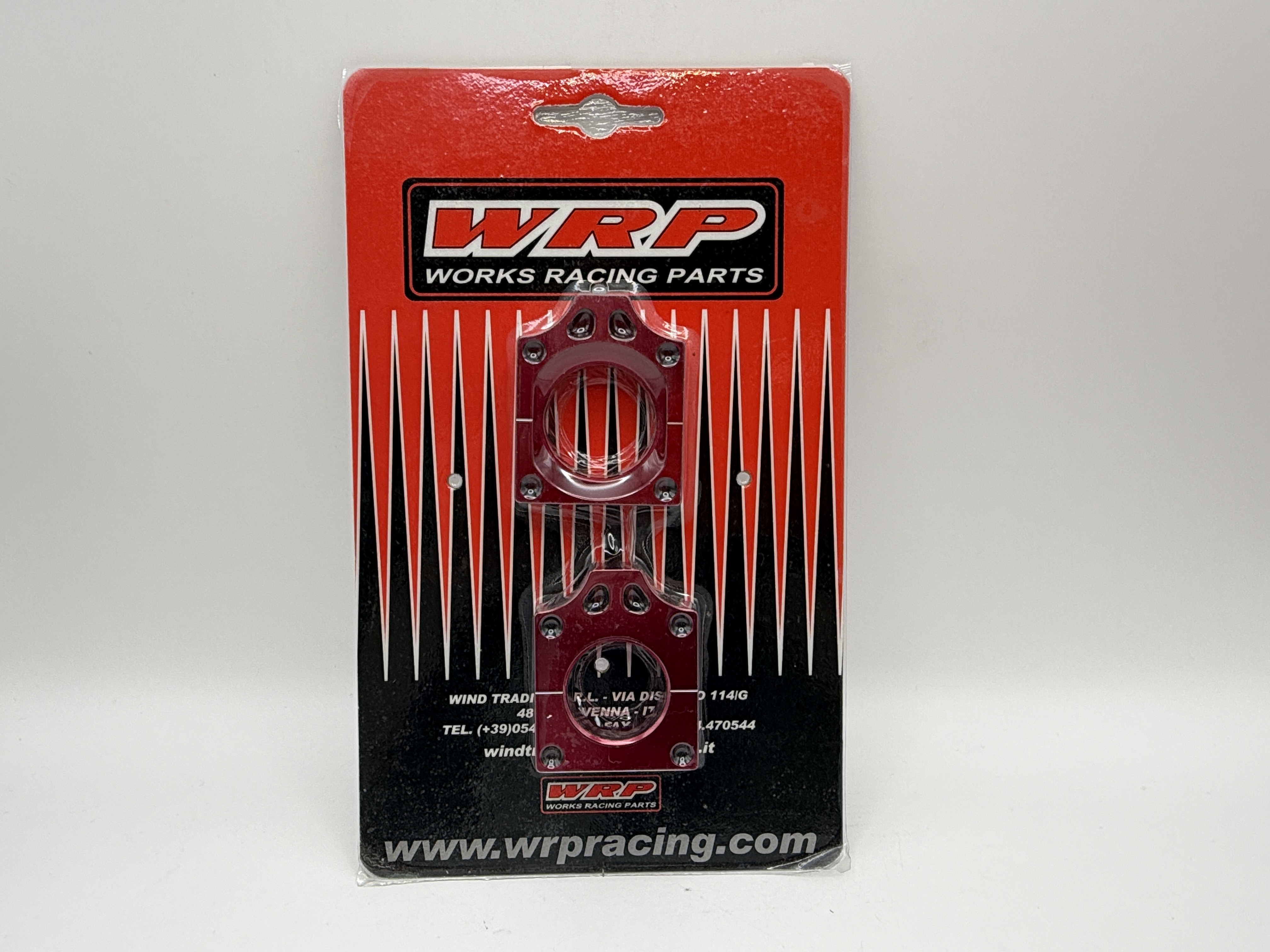 WRP Chain Adjuster Blocks Red CNC Alloy Honda CRF250, CRF450 2009 Onwards
