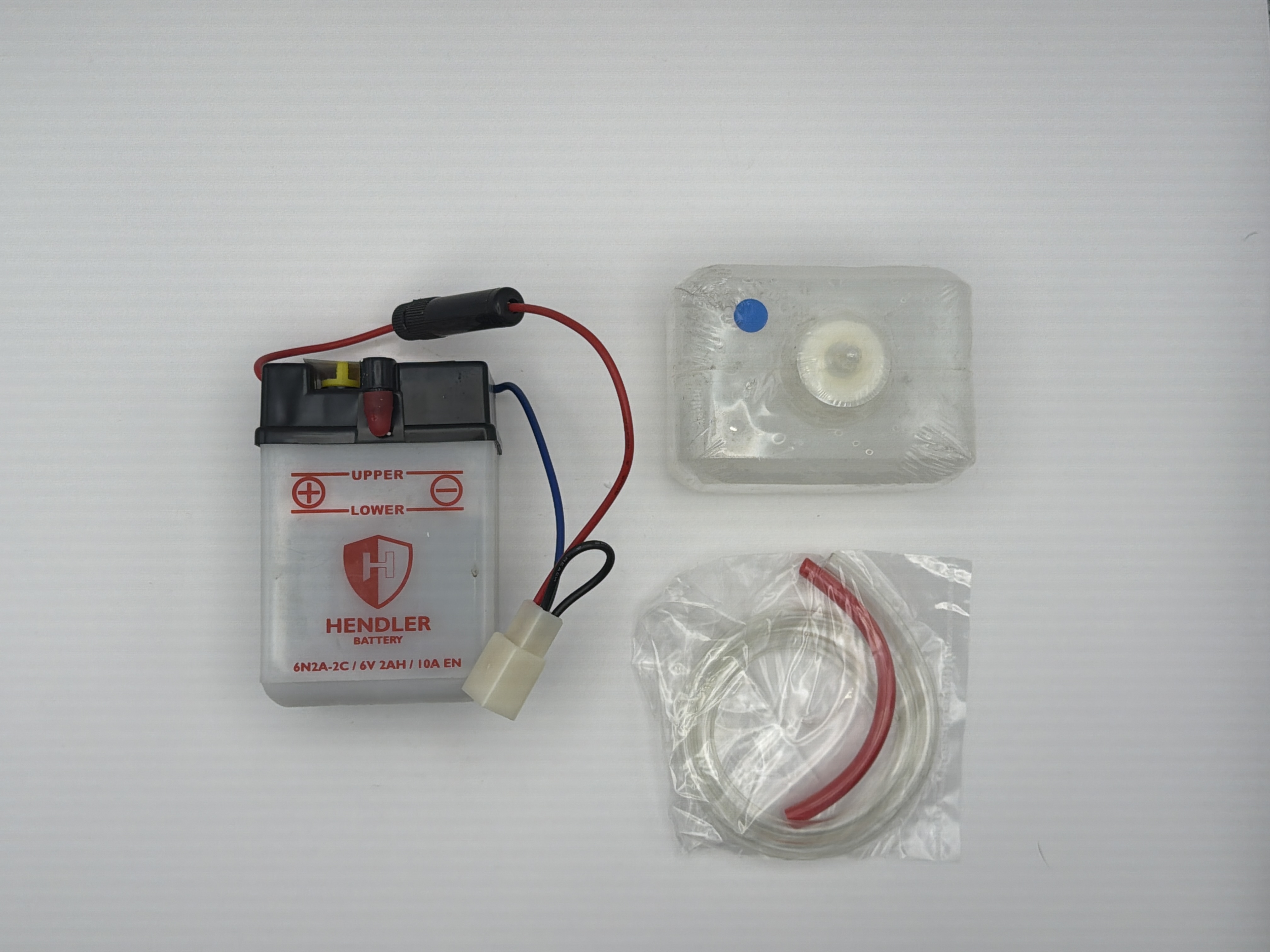 Hendler Battery 6N2A-2C With Acid Pack 6v 2AH L:71mm H:105mm W:47mm