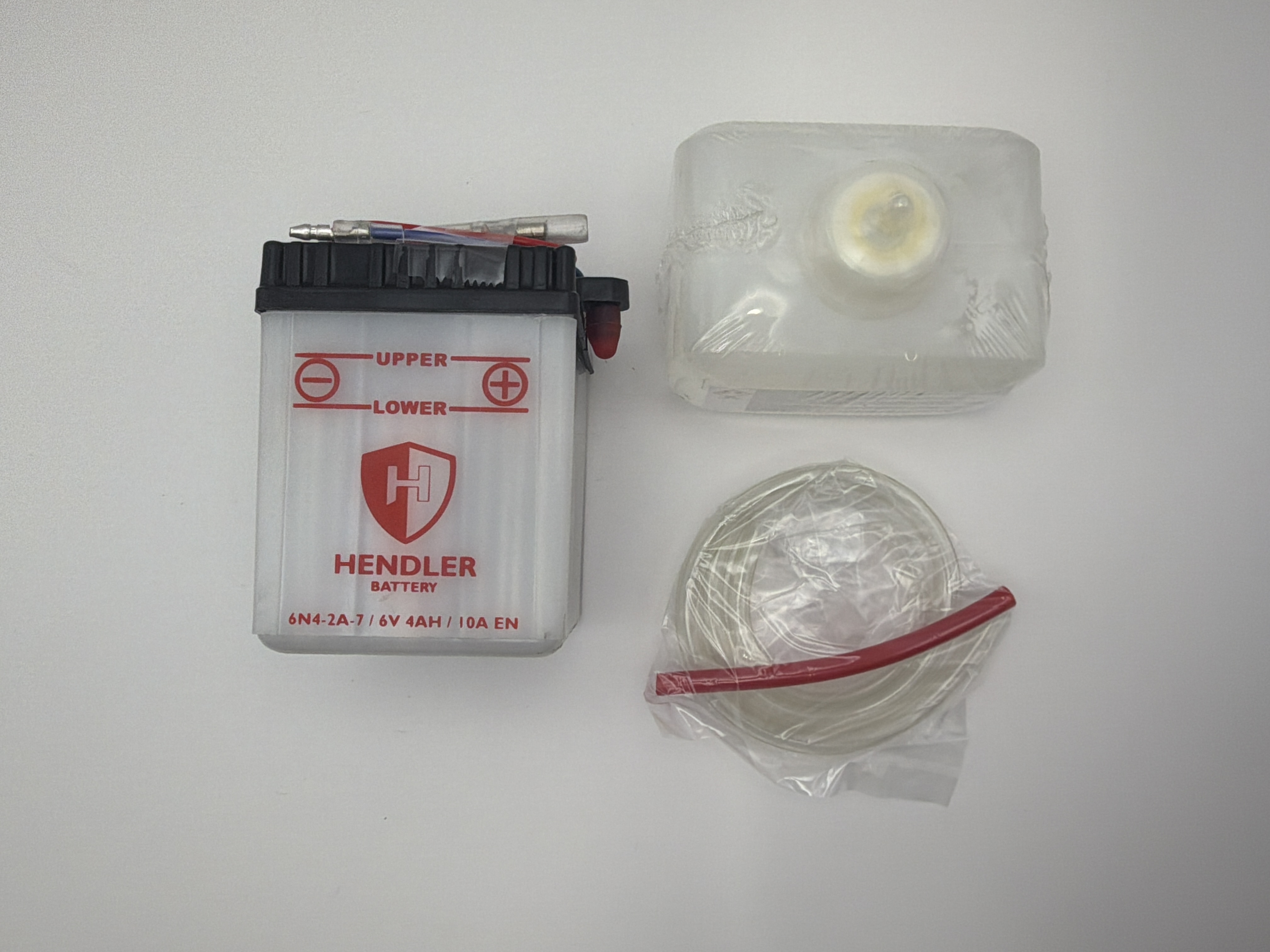 Hendler Battery 6N4-2A-7 With Acid Pack 6v 4AH L:71mm H:94mm W:71mm