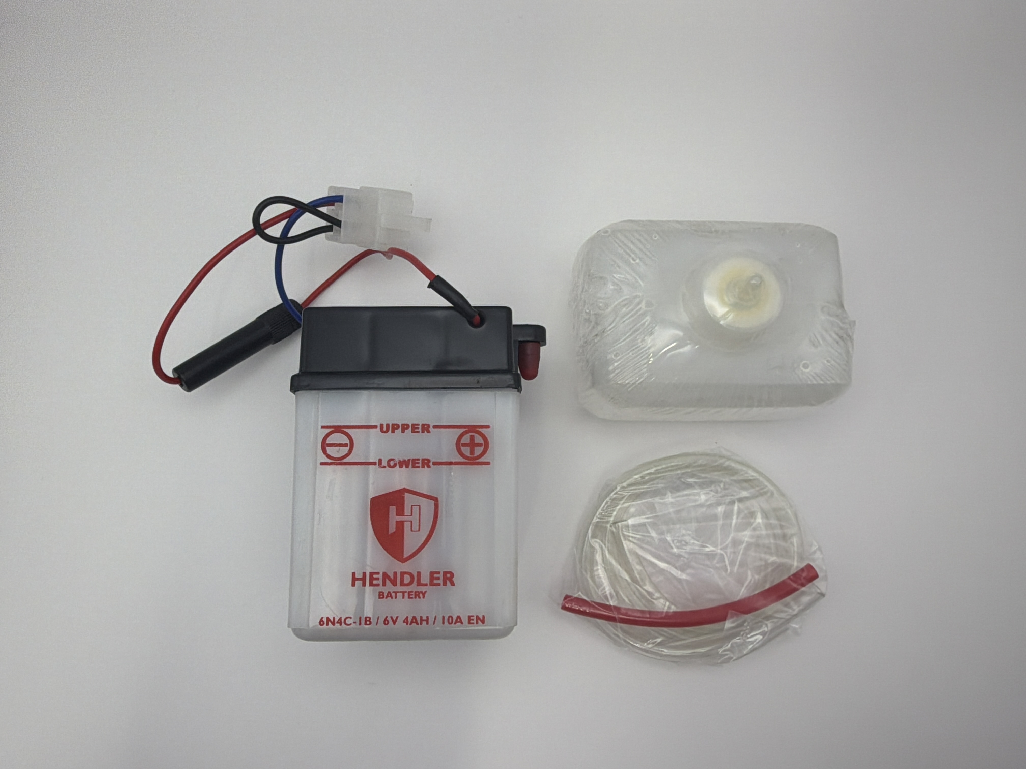Hendler Battery 6N4C-1B With Acid Pack 6v 4AH L:69mm H:104mm W:70mm
