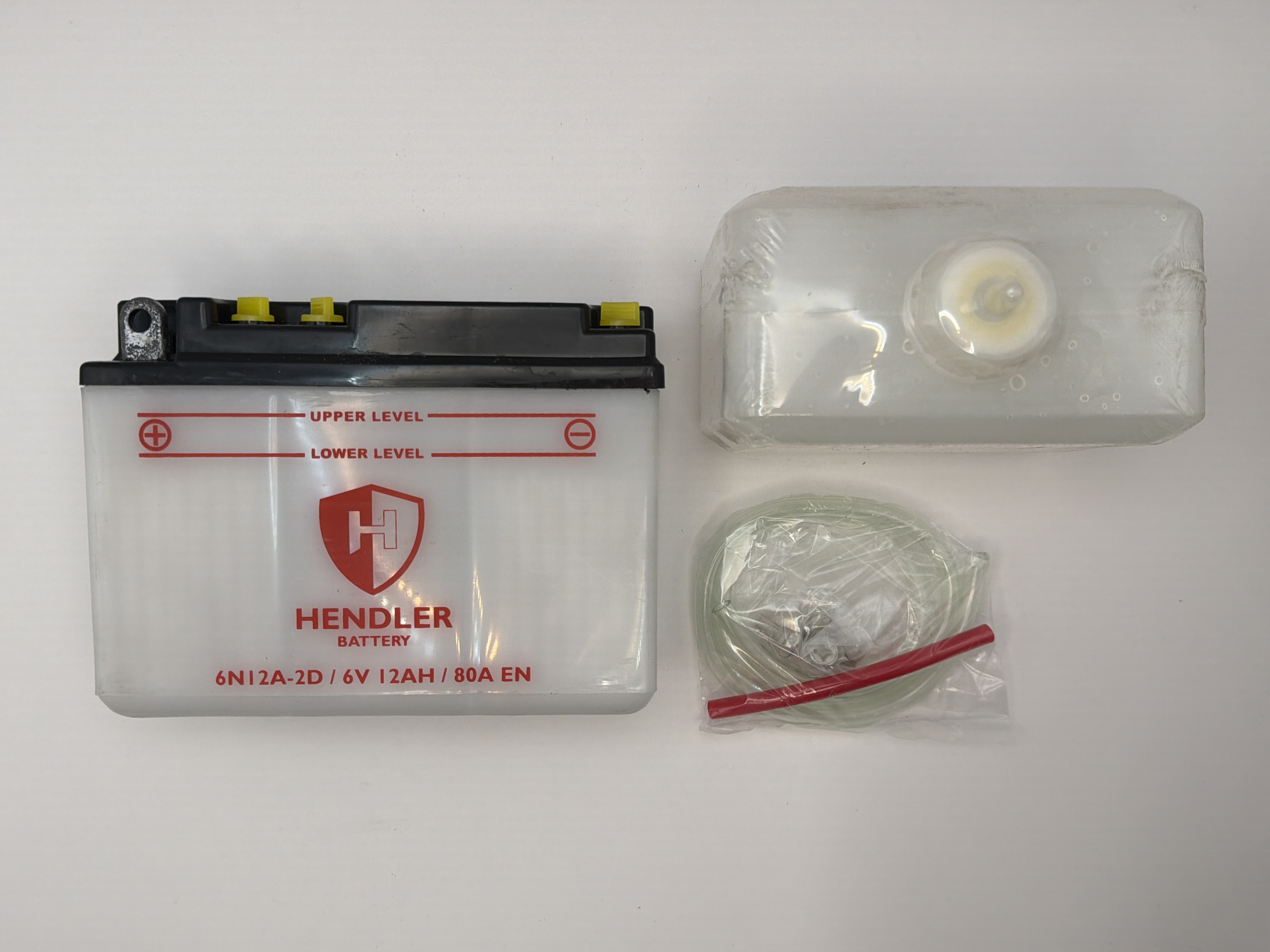 Hendler Battery 6N12A-2D, B54-6A With Acid Pack 6v 12AH L:154mm H:115mm W:55mm