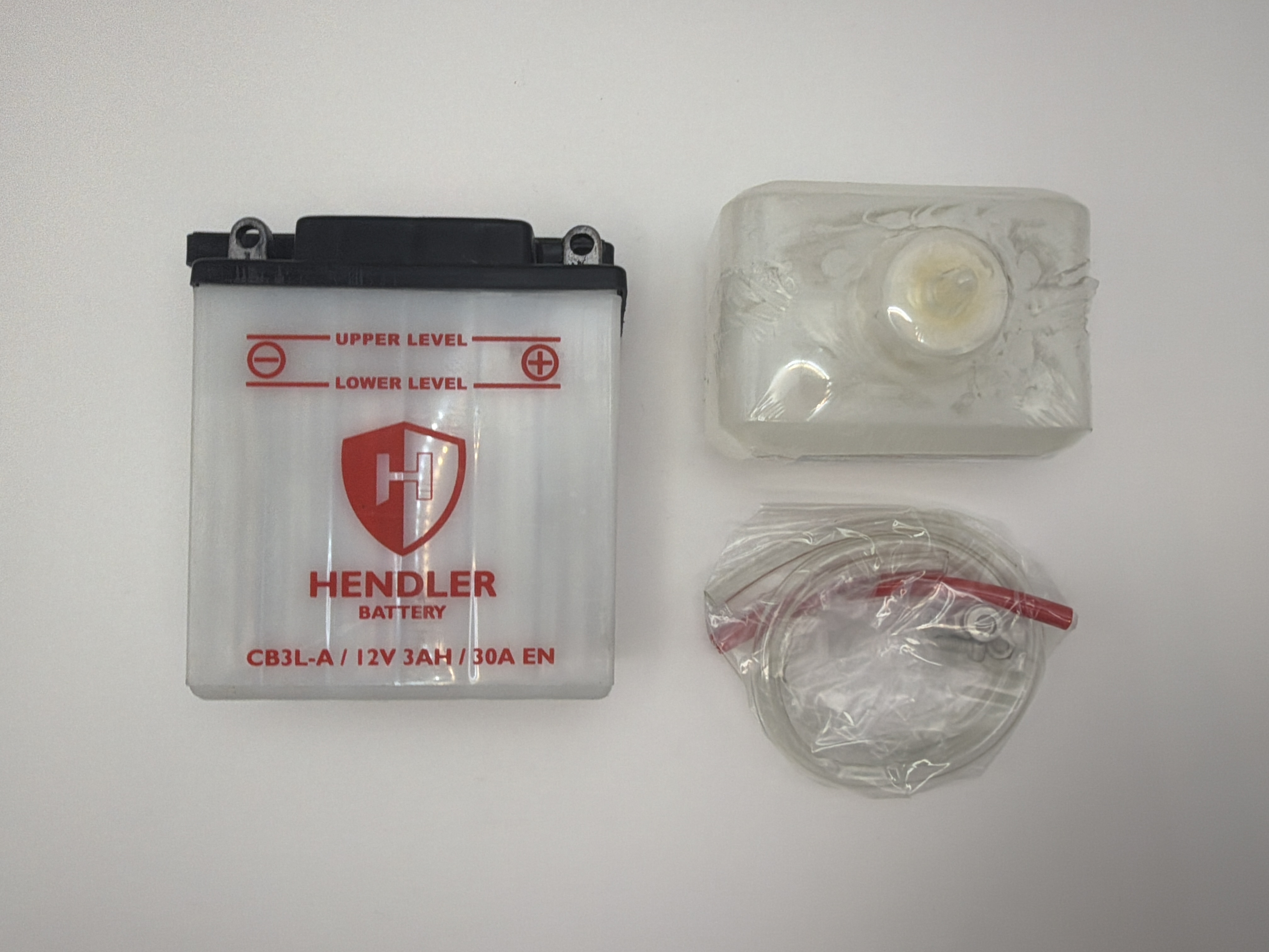 Hendler Battery CB3L-A With Acid Pack 12v 3AH L:100mm H:110mm W:57mm