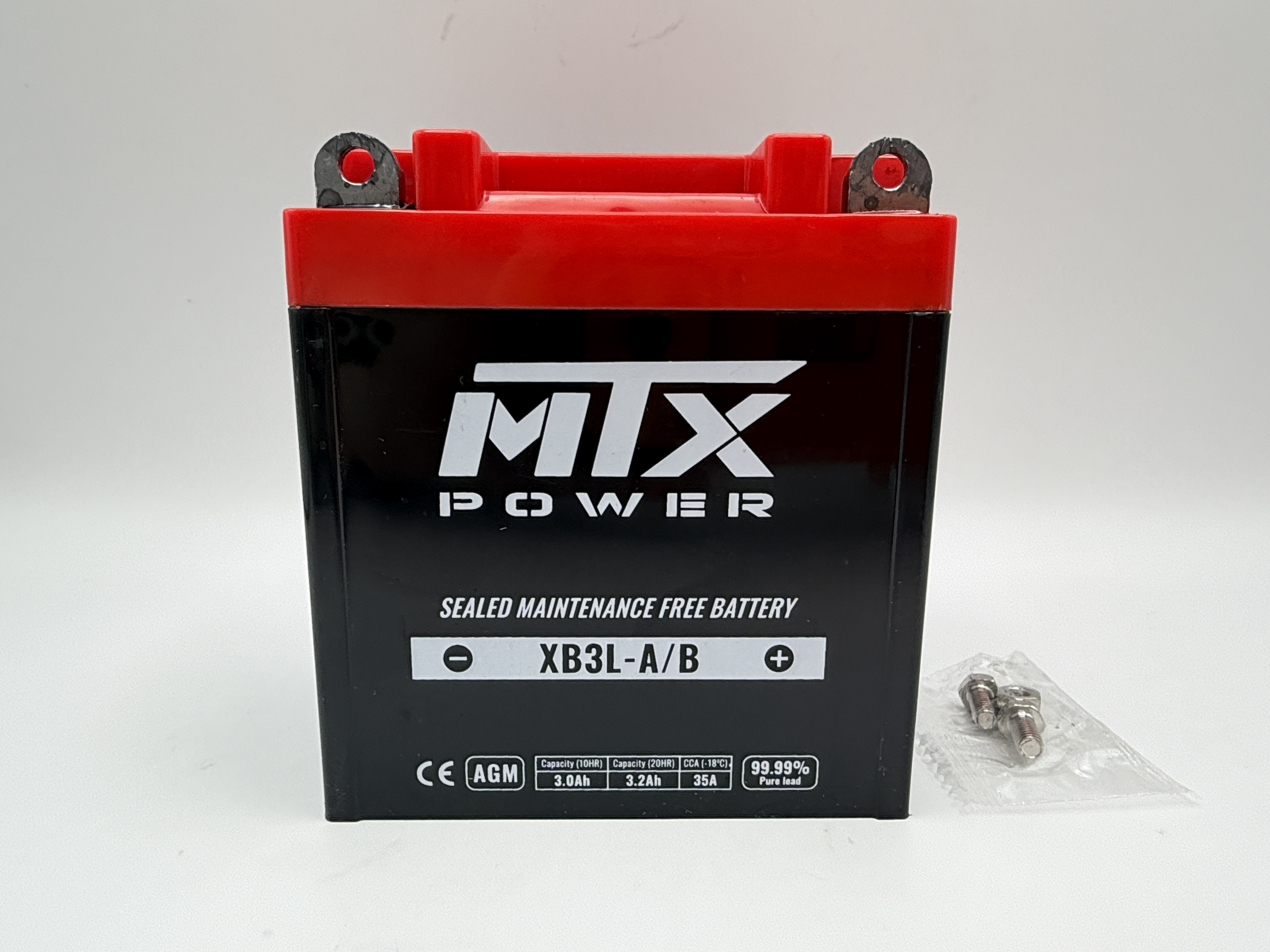 MTX Power Battery XB3L-A/B Sealed 12v 3.0AH CCA:35A L:100mm H:110mm W:57mm CB3L-A, CB3L-B, US3L