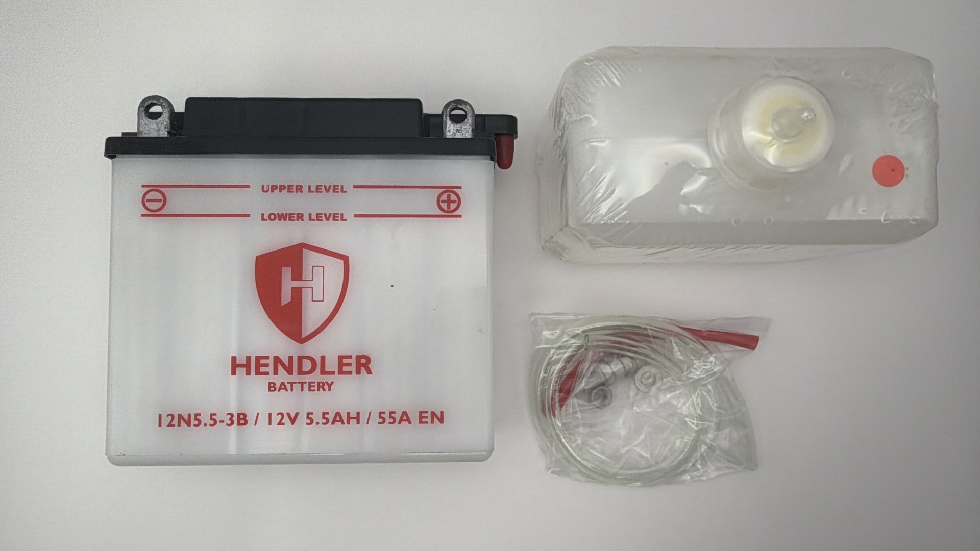 Hendler Battery 12N5.5-3B With Acid Pack 12v 5.5AH L:135mm H:130mm W:60mm
