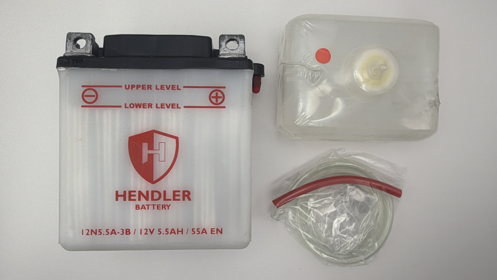 Hendler Battery 12N5.5A-3B With Acid Pack 12v 5.5AH L:105mm H:115mm W:91mm