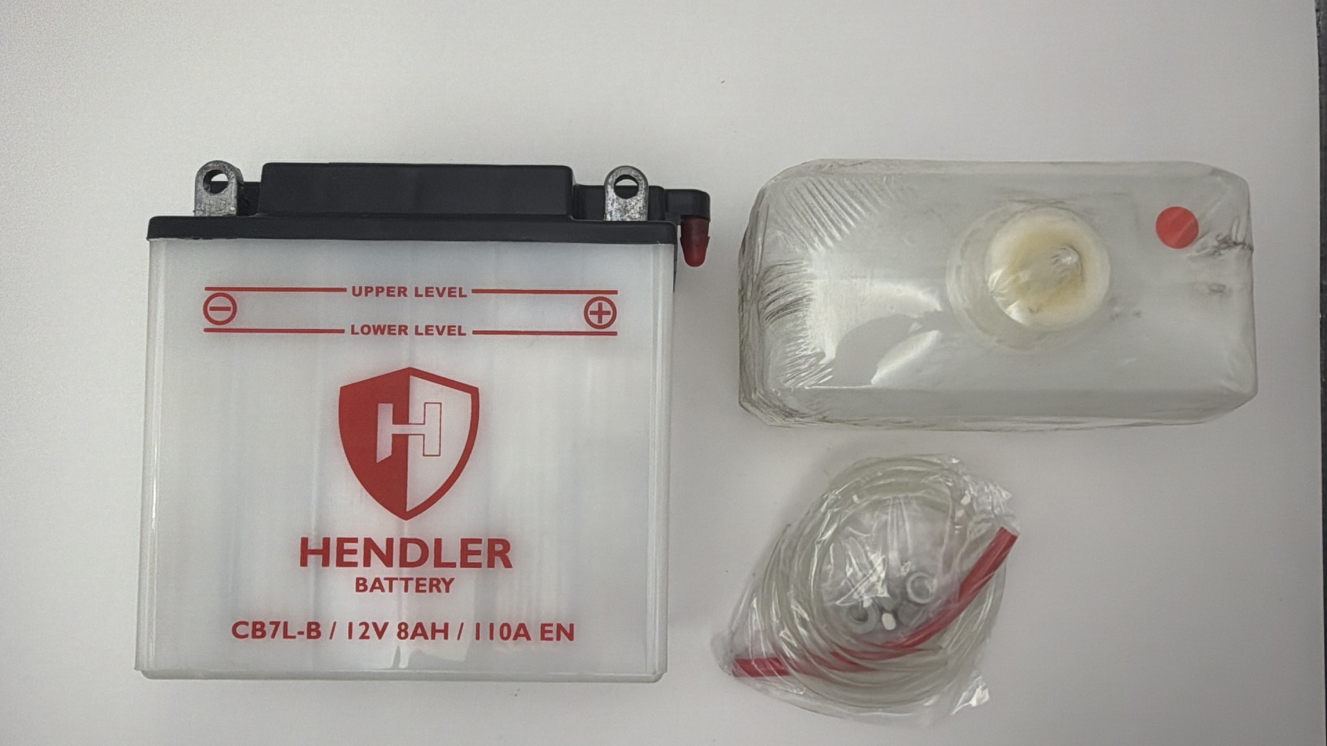 Hendler Battery CB7L-B, 12N7-3B With Acid Pack 12v 8AH L:137mm H:133mm W:76mm