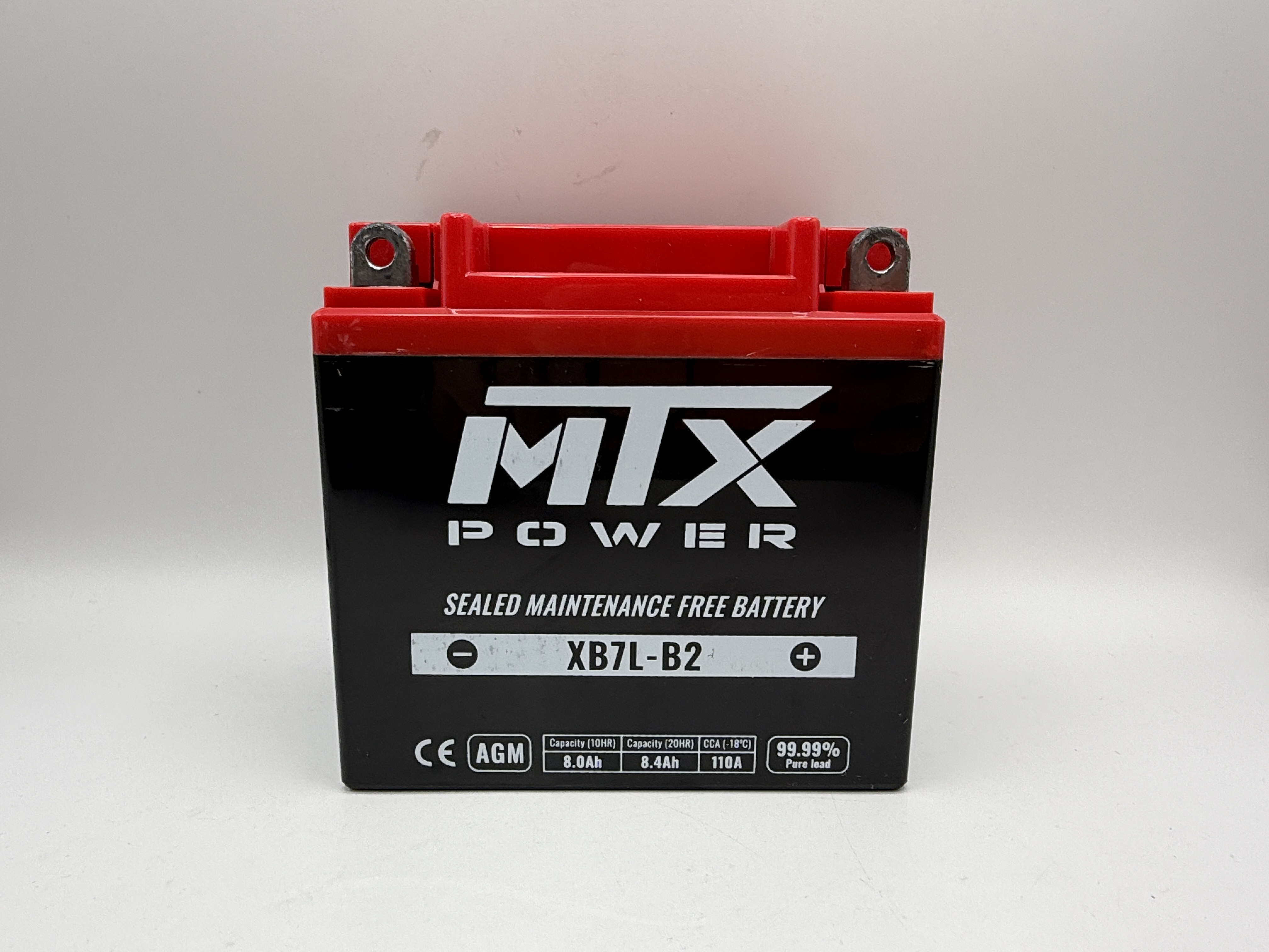 MTX Power Battery XB7L-B2 Sealed 12v 8.0AH CCA:110A L:135mm H:130mm W:76mm CB7L-B2