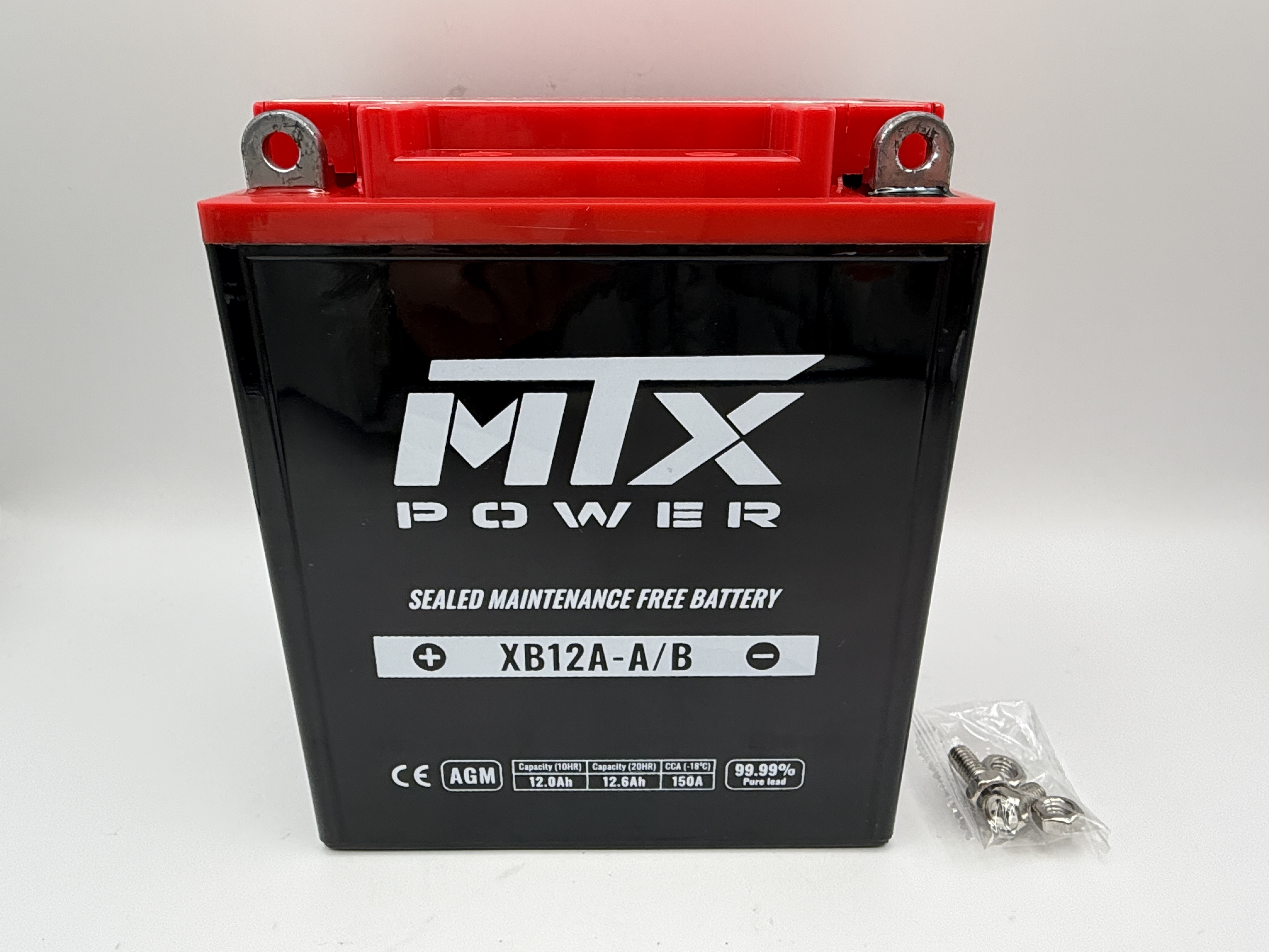 MTX Power Battery XB12A-A/B Sealed 12v 12.0AH CCA:150A L:134mm H:160mm W:80mm 12N12A-4A-1, CB12A-A, CB12A-B, US12A-A