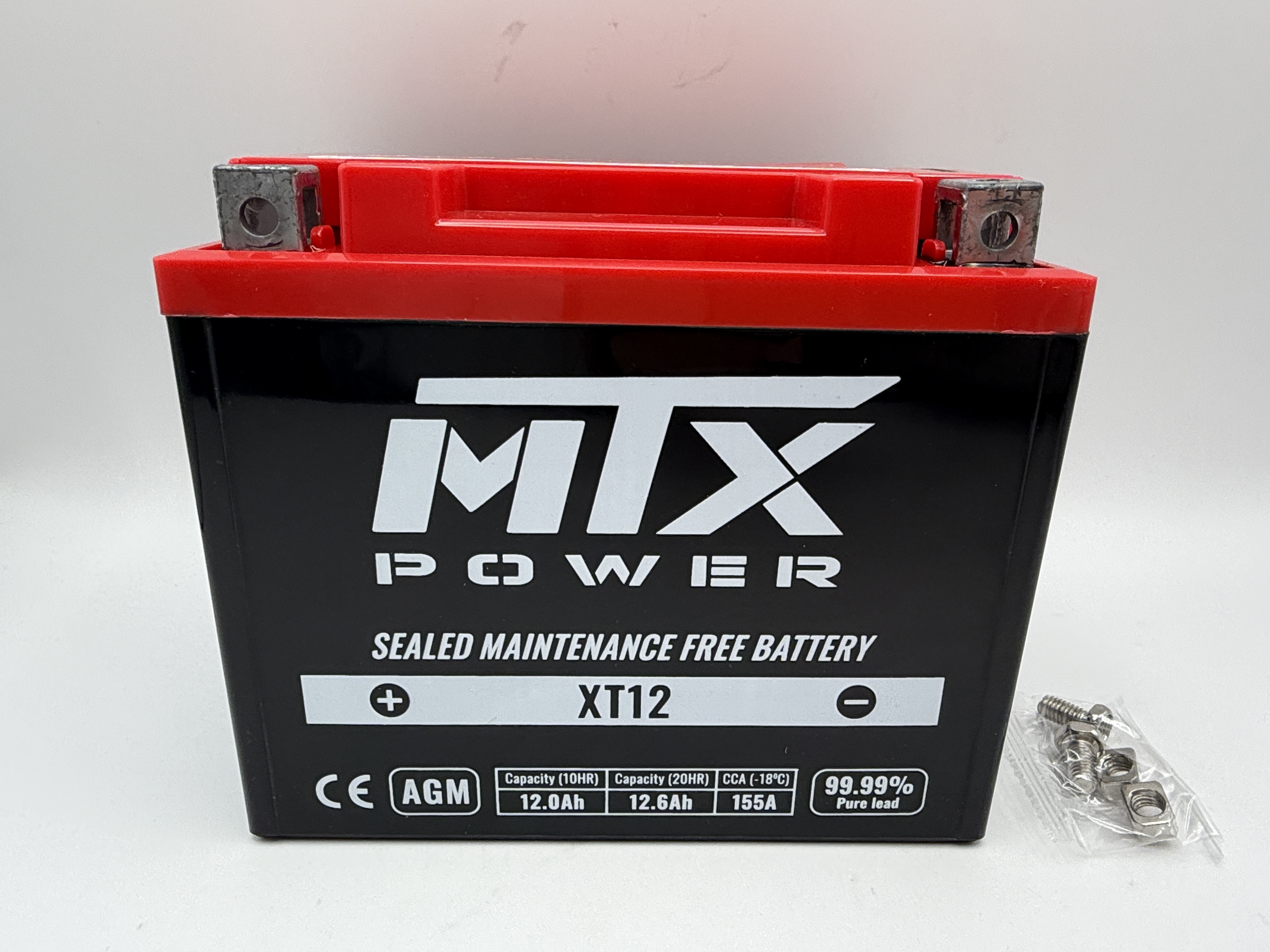 MTX Power Battery XT12 Sealed 12v 12.0AH CCA:155A L:150mm H:130mm W:87mm CTX12-BS, USX12