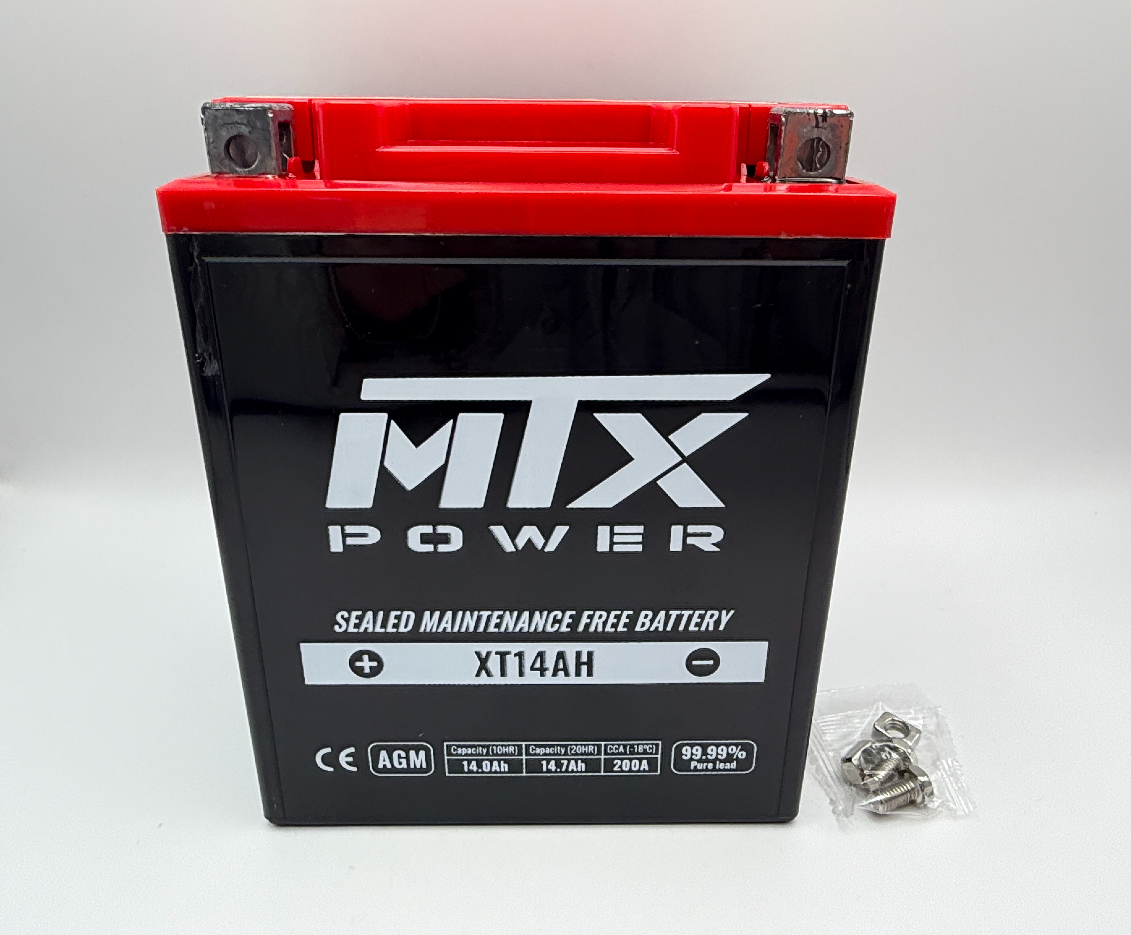 MTX Power Battery XT14AH Sealed 12v 14.0AH CCA:200 L:135mm H:166mm W:90mm CB14-B2, CTX14AH-BS, CB14-A2, USX14AH