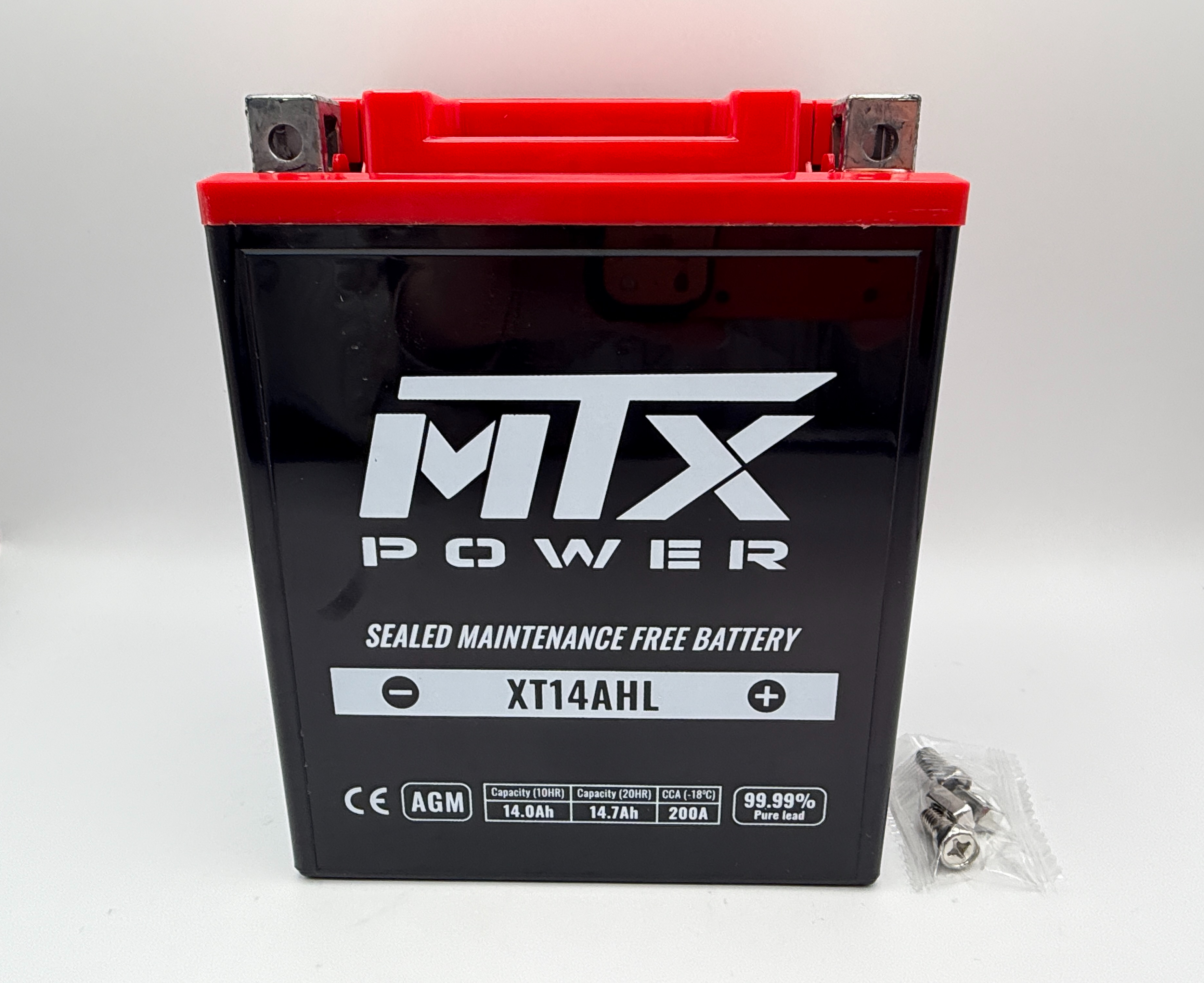 MTX Power Battery XT14AHL Sealed 12v 14.0AH CCA:200 L:135mm H:166mm W:91mm CB14L-B2, CTX14AHL, CB14L-A2, CB14L-A1, USX14AHL