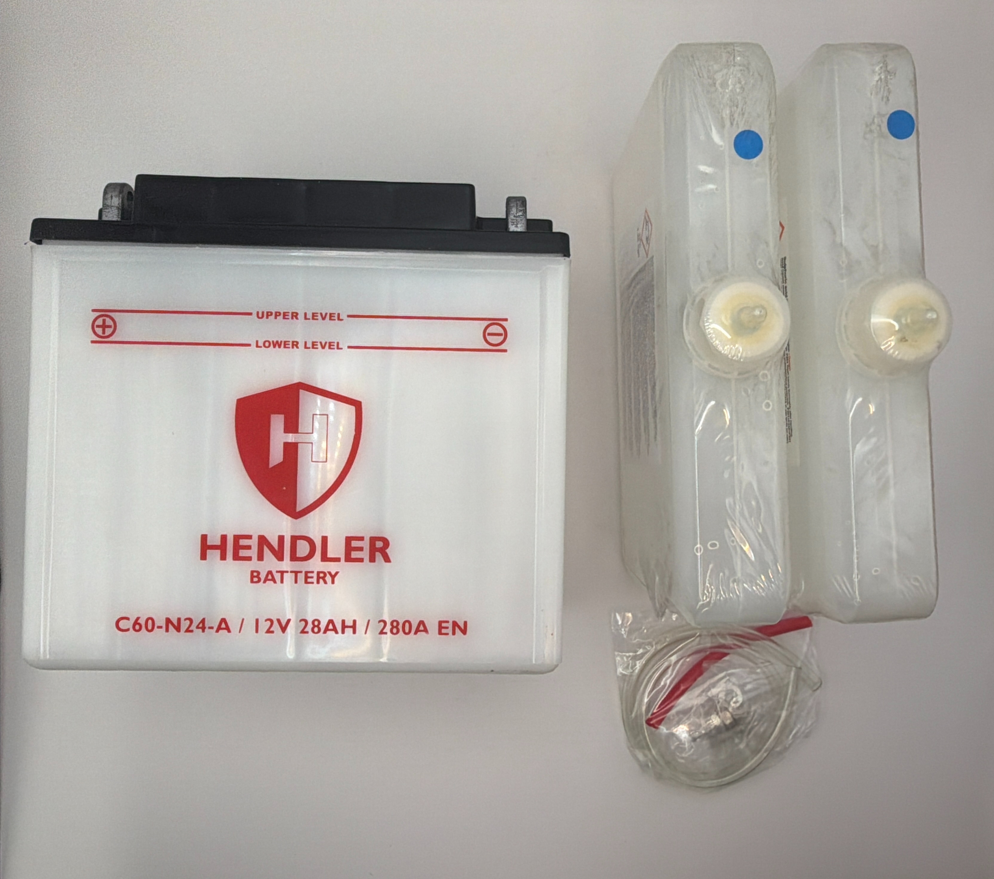 Hendler Battery C60-N24-A With Acid Pack 12v 28AH L:184mm H:170mm W:125mm