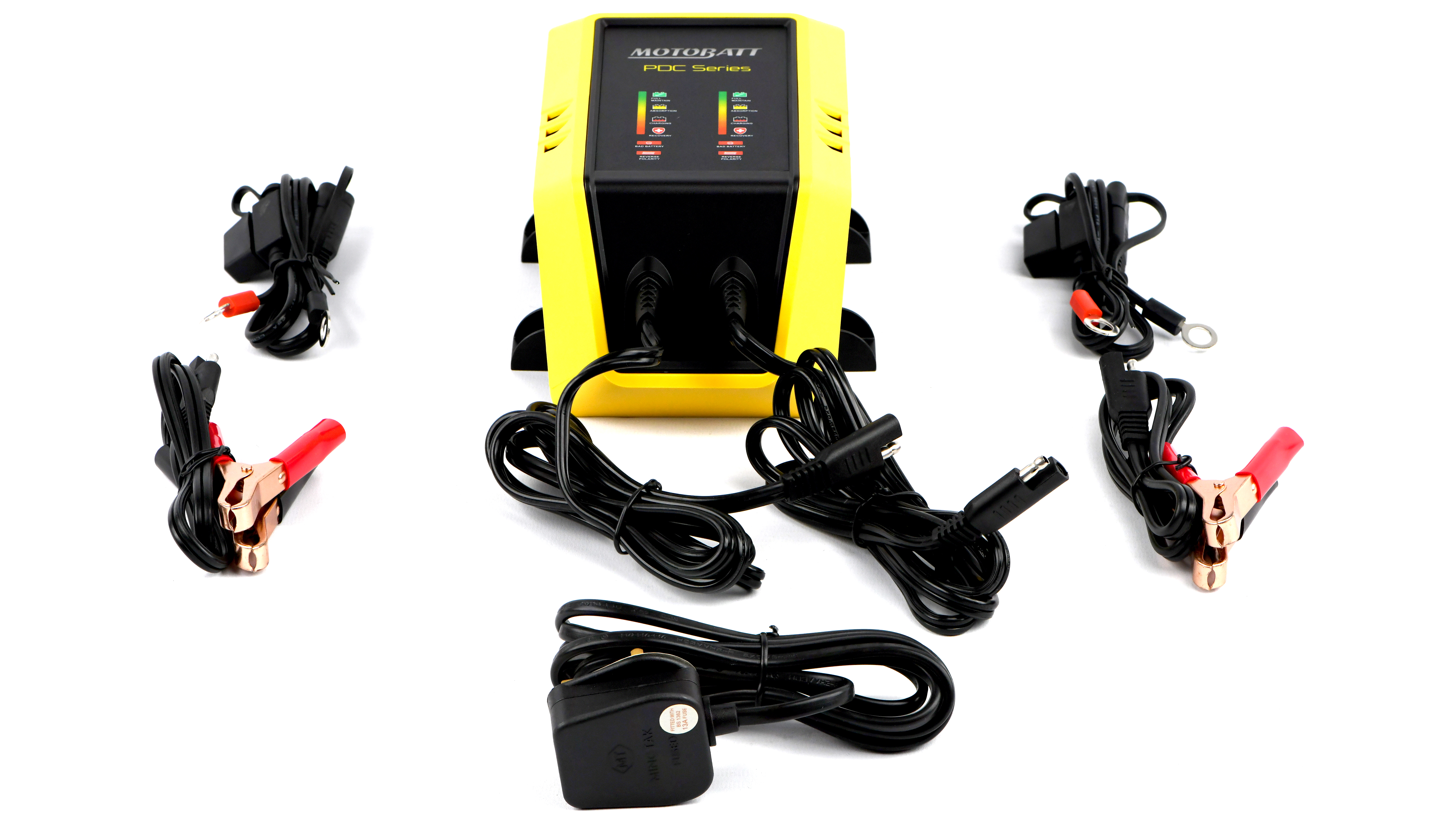 Motobatt PDC2x2A Dual Bank Battery Charger, 9 Stage 2.0A