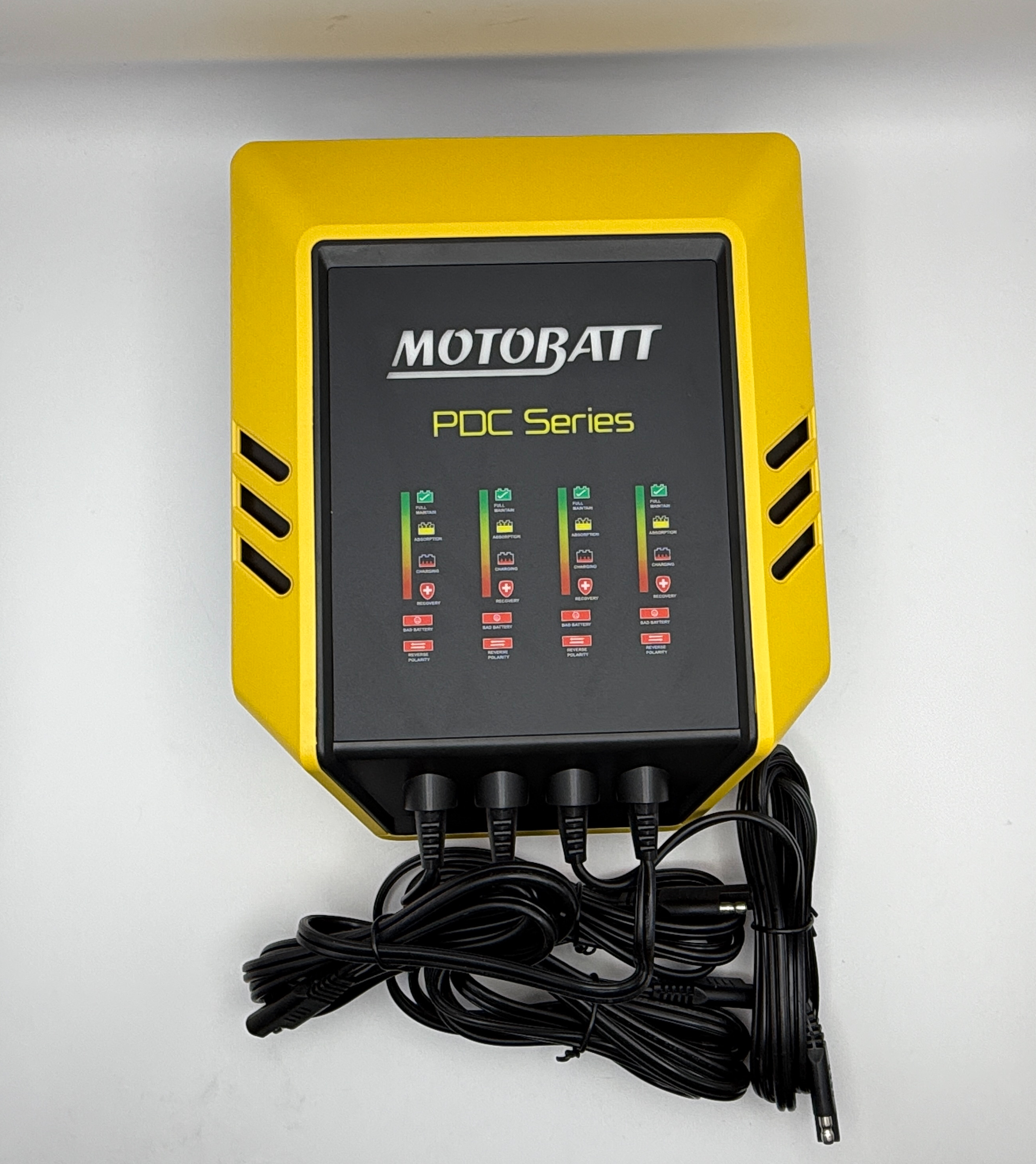 Motobatt PDC4x2A Quad Bank Battery Charger, 9 Stage 2.0A (2 Pin US Plug)