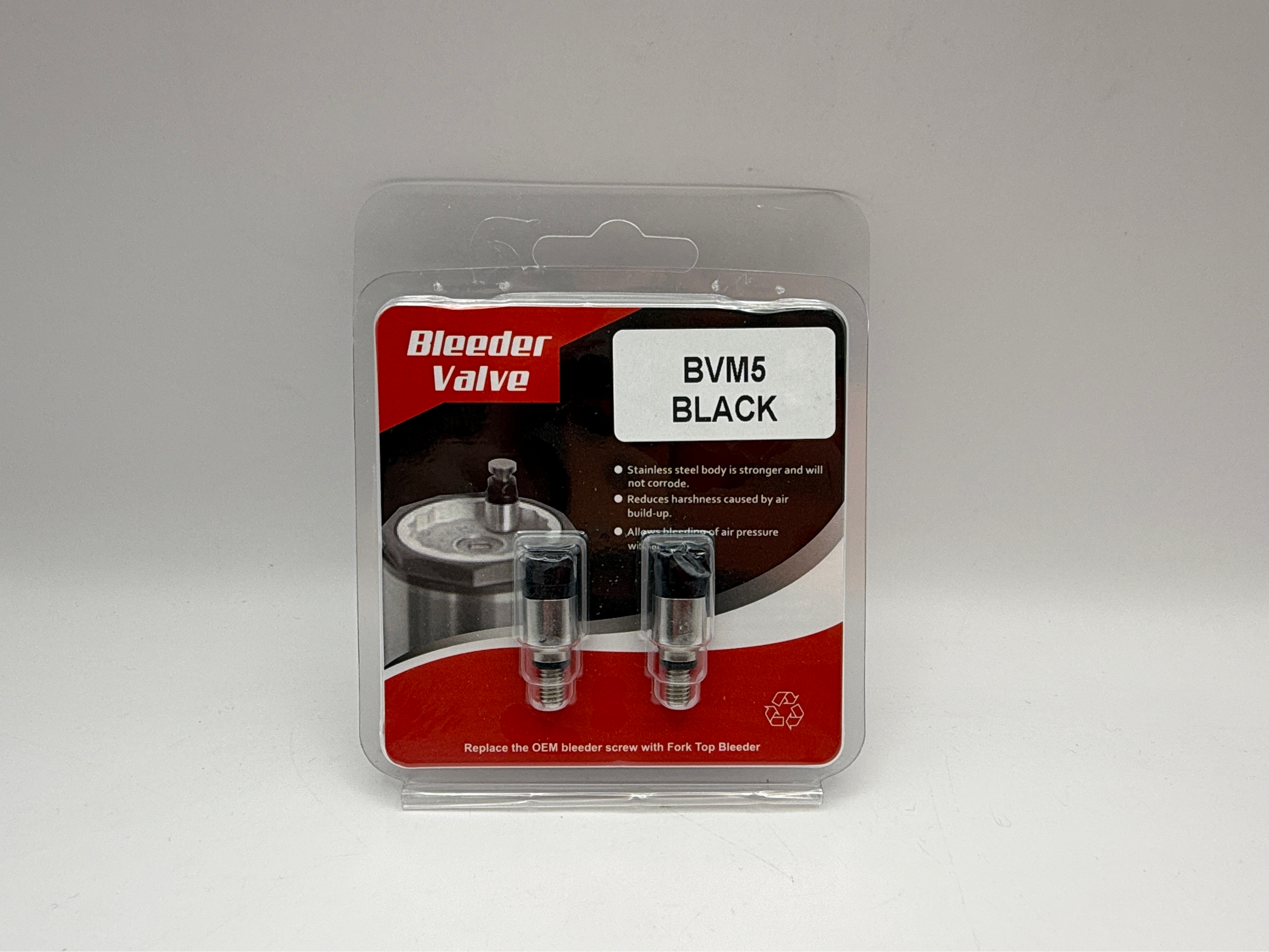 Front Fork Pro Bleeder M5 x 0.8 fits Honda, Kawasaki, Suzuki,Yamaha with Showa & Kayaba forks & Husabergs 98-12 with WP and 5mm thread