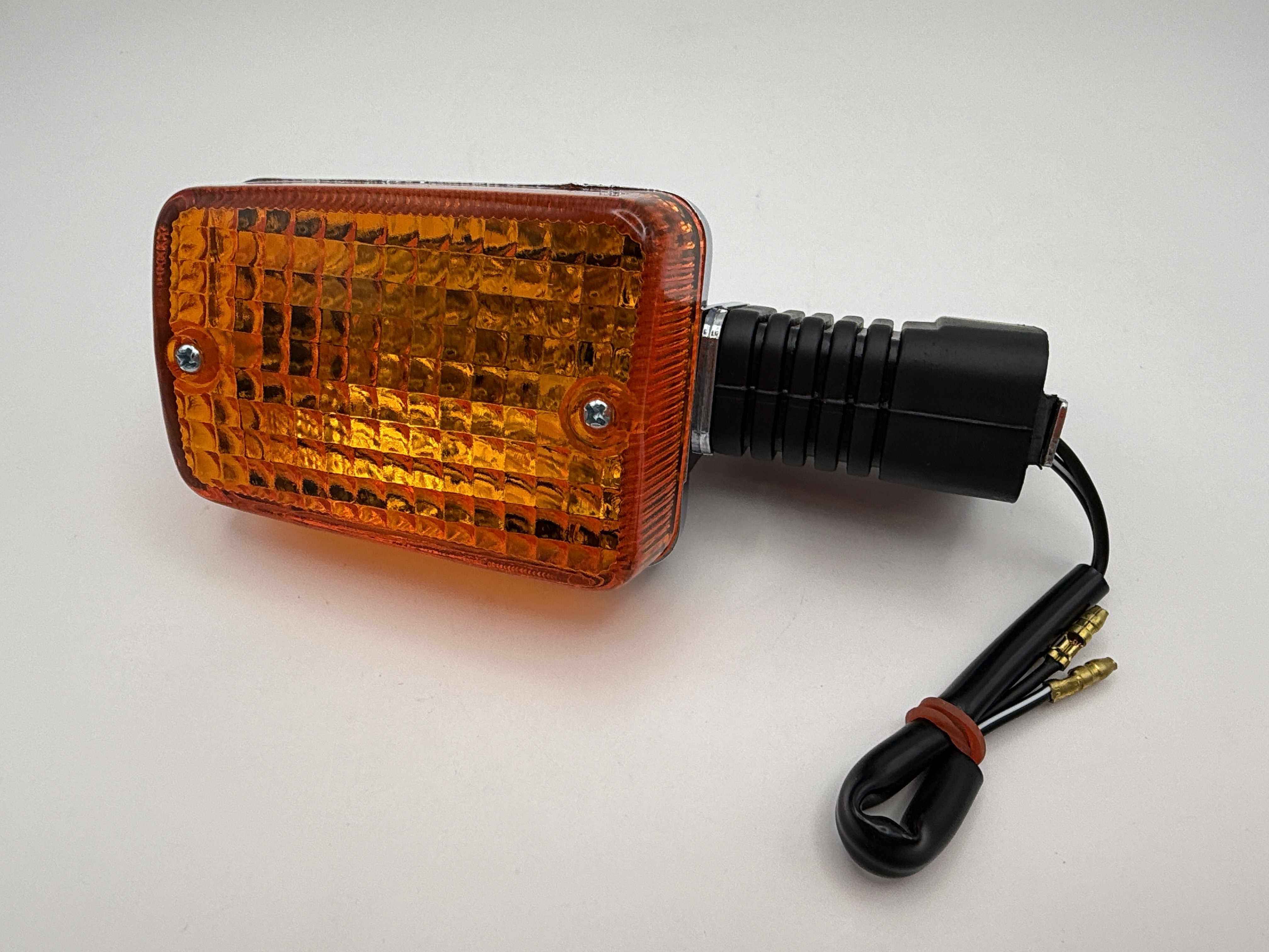 Hendler Indicator Honda C50, C70, C90C Rear Chrome With Stem (Amber) (Stem Length 50mm)
