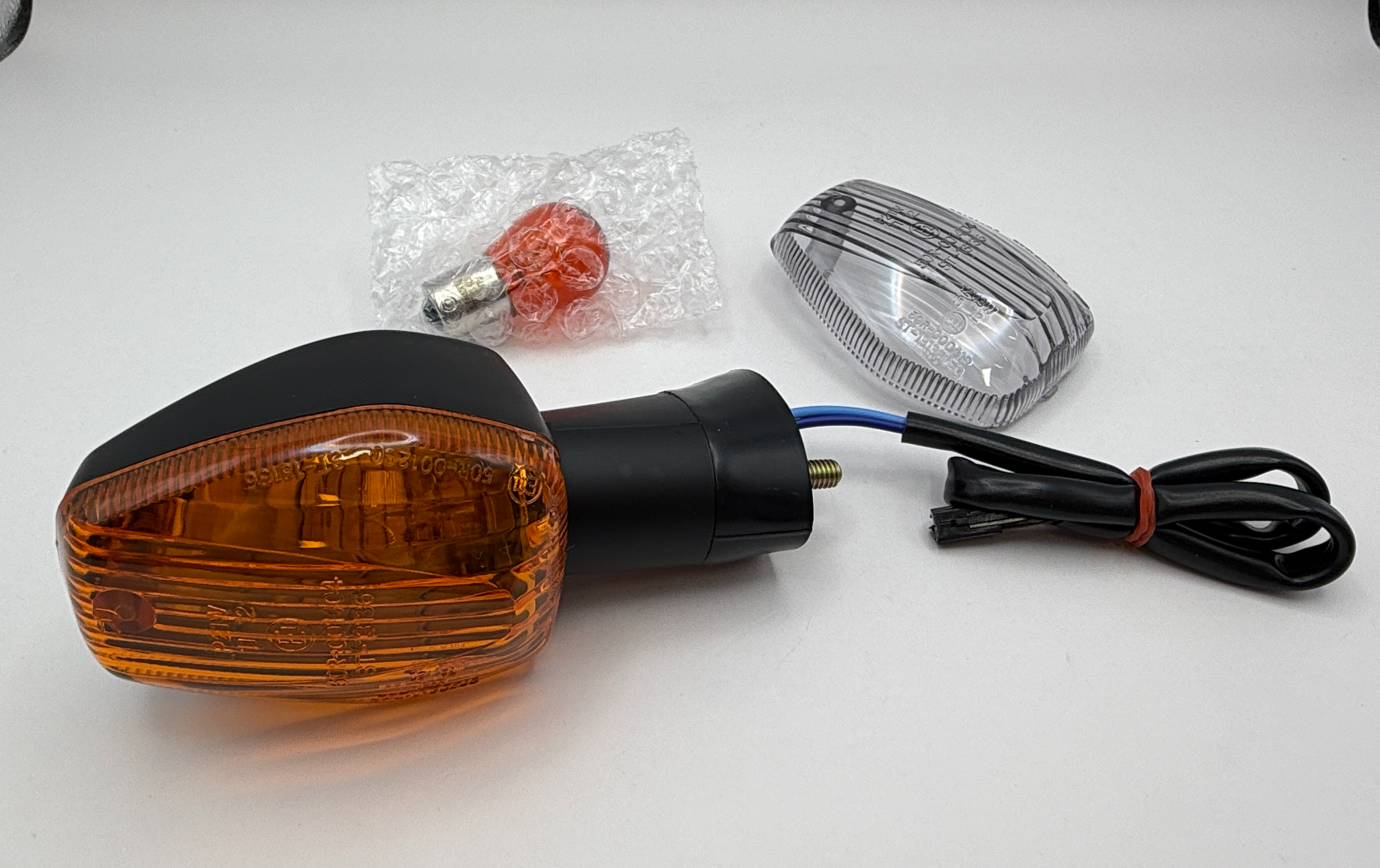 Hendler Indicator Honda CBR's 02- Fr Right & Rr Left, ANF125 Rr Left (Amber & Clear)