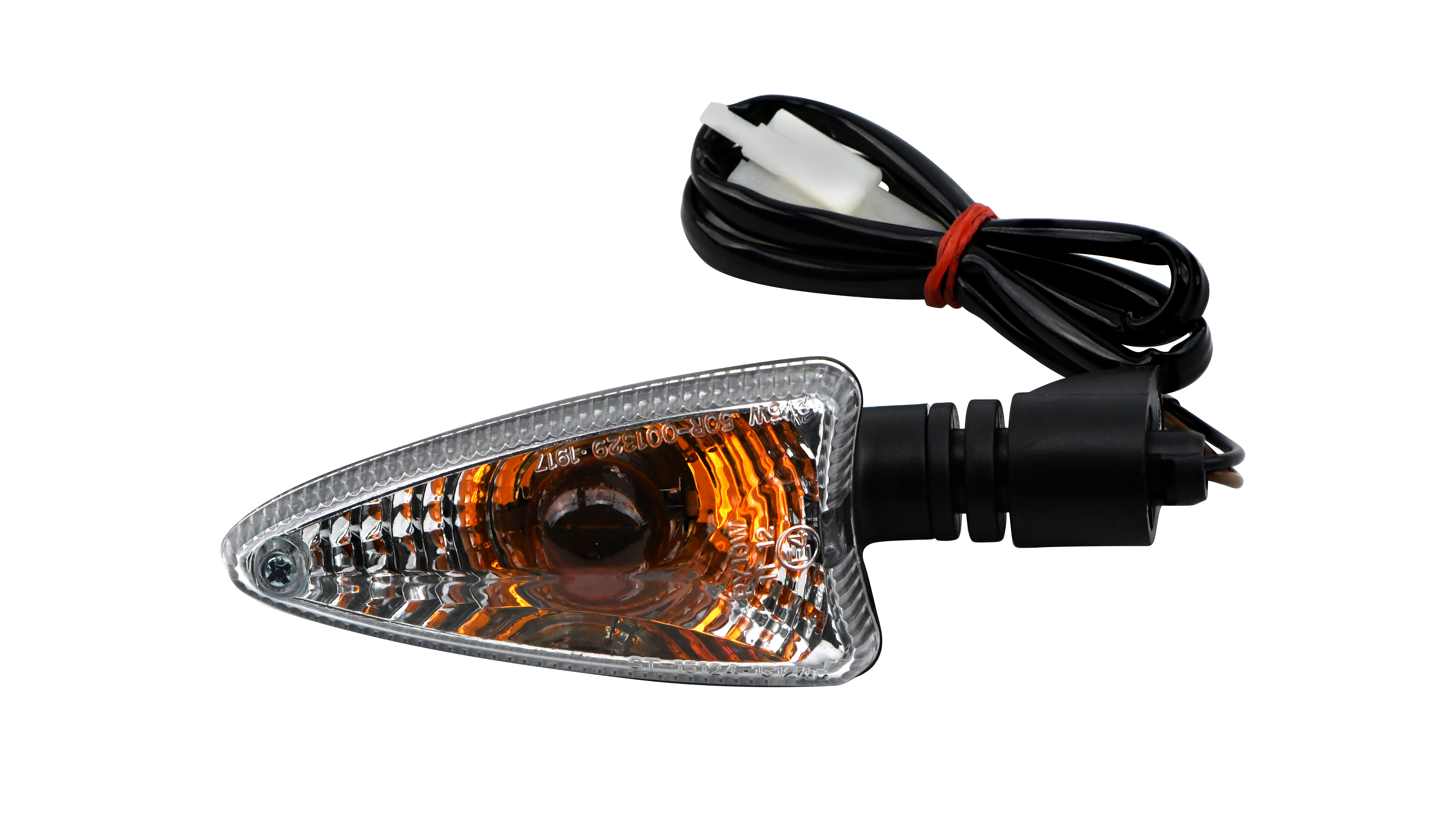 Hendler Indicator Yamaha YZF-R125 2013-2018, WR125R/X, 2013-2014, MT125 2015-2019 Front Right & Rear Left (Clear Lens) Wire Length 43cm with male bullet connectors. OE Ref. 5D7-H3320-10, 5D7-H3330-10, 22B-H3320-11, 22B-H3330-11