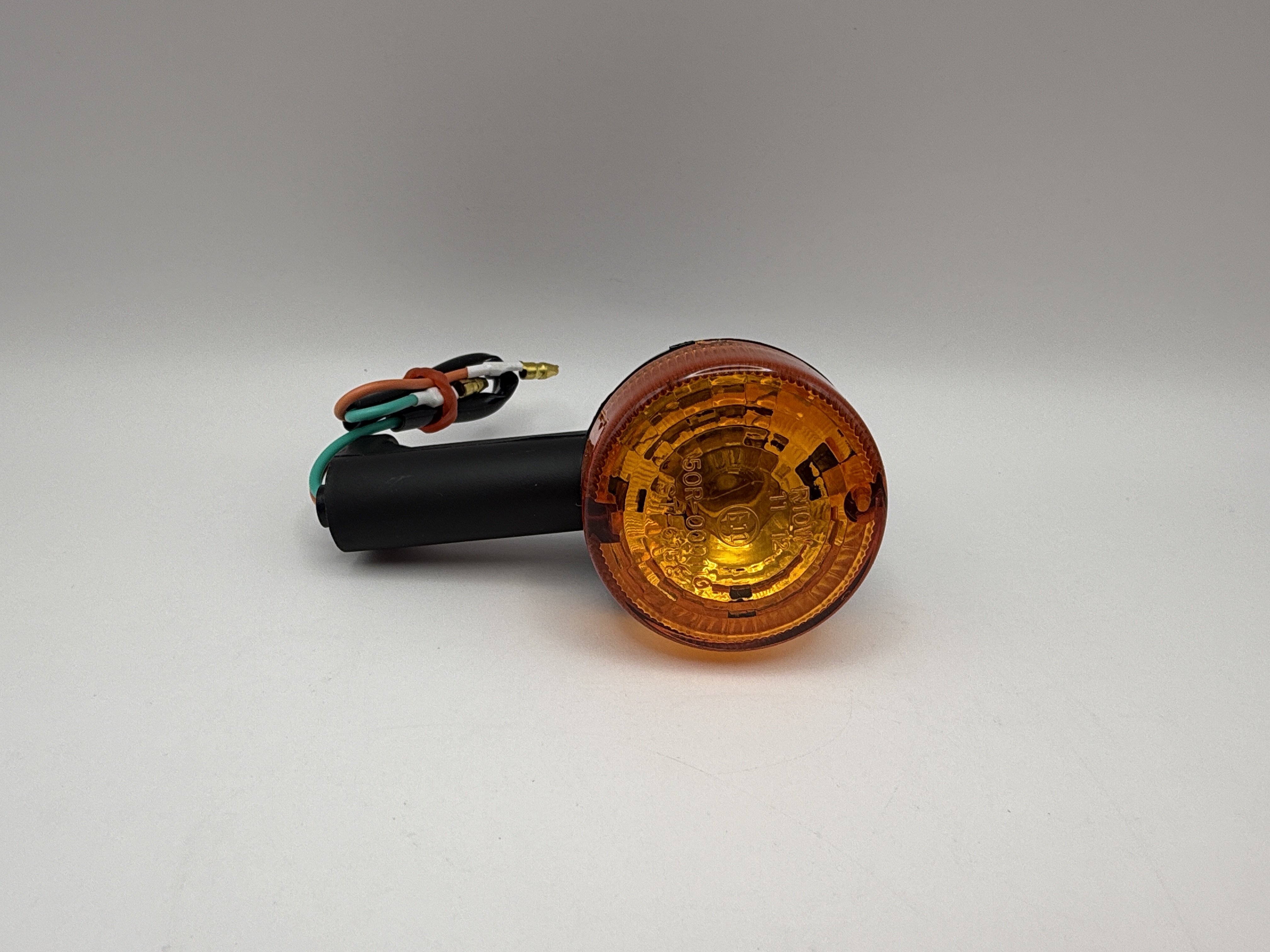 Hendler Indicator Aprilia 50 Black Body Front Left & Rear Right (Amber) (Stem Length 45mm)