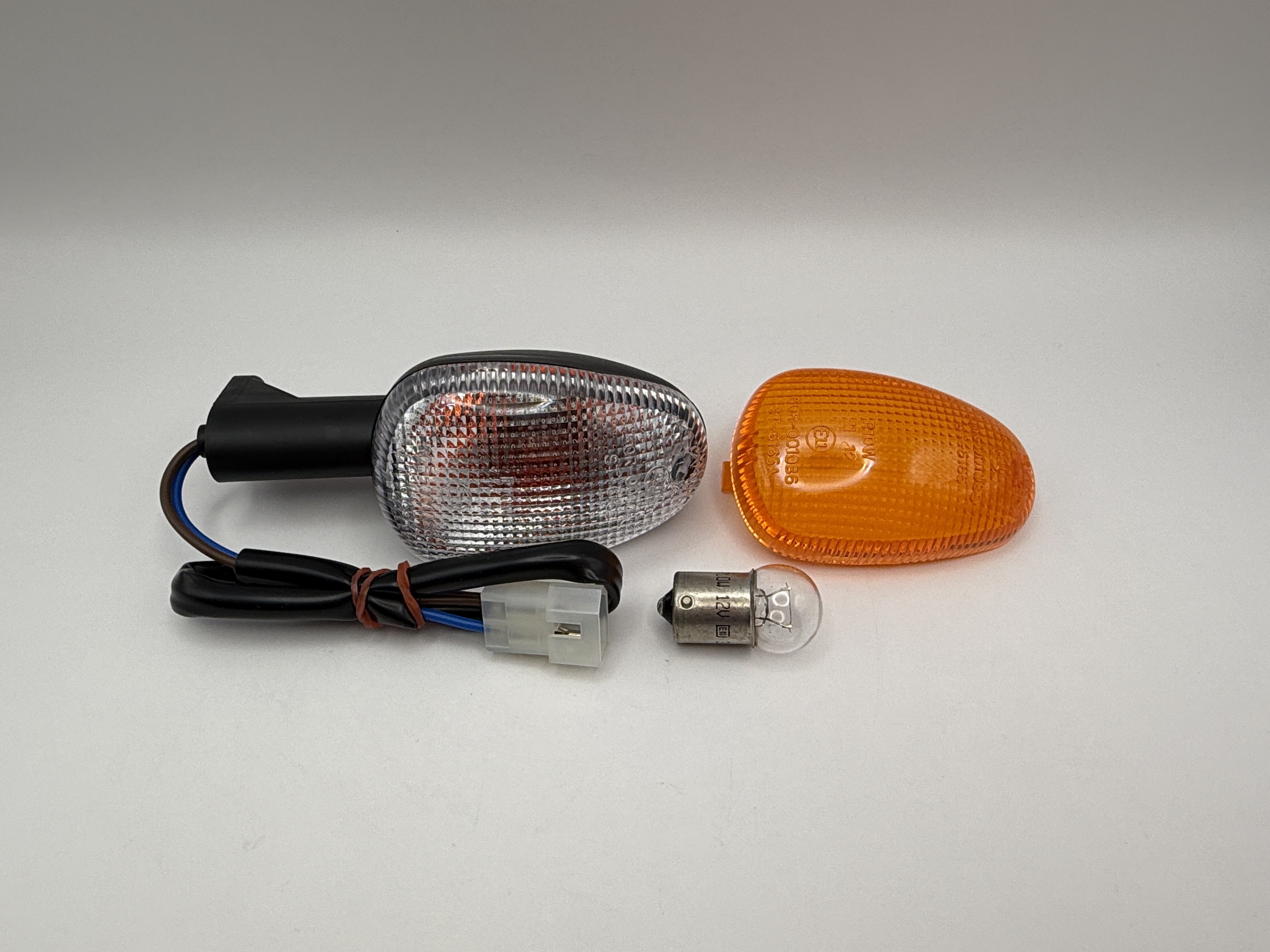 Hendler Indicator Aprilia RSV1000 Front Left & Rear Right (Amber & Clear) (Stem 35mm)