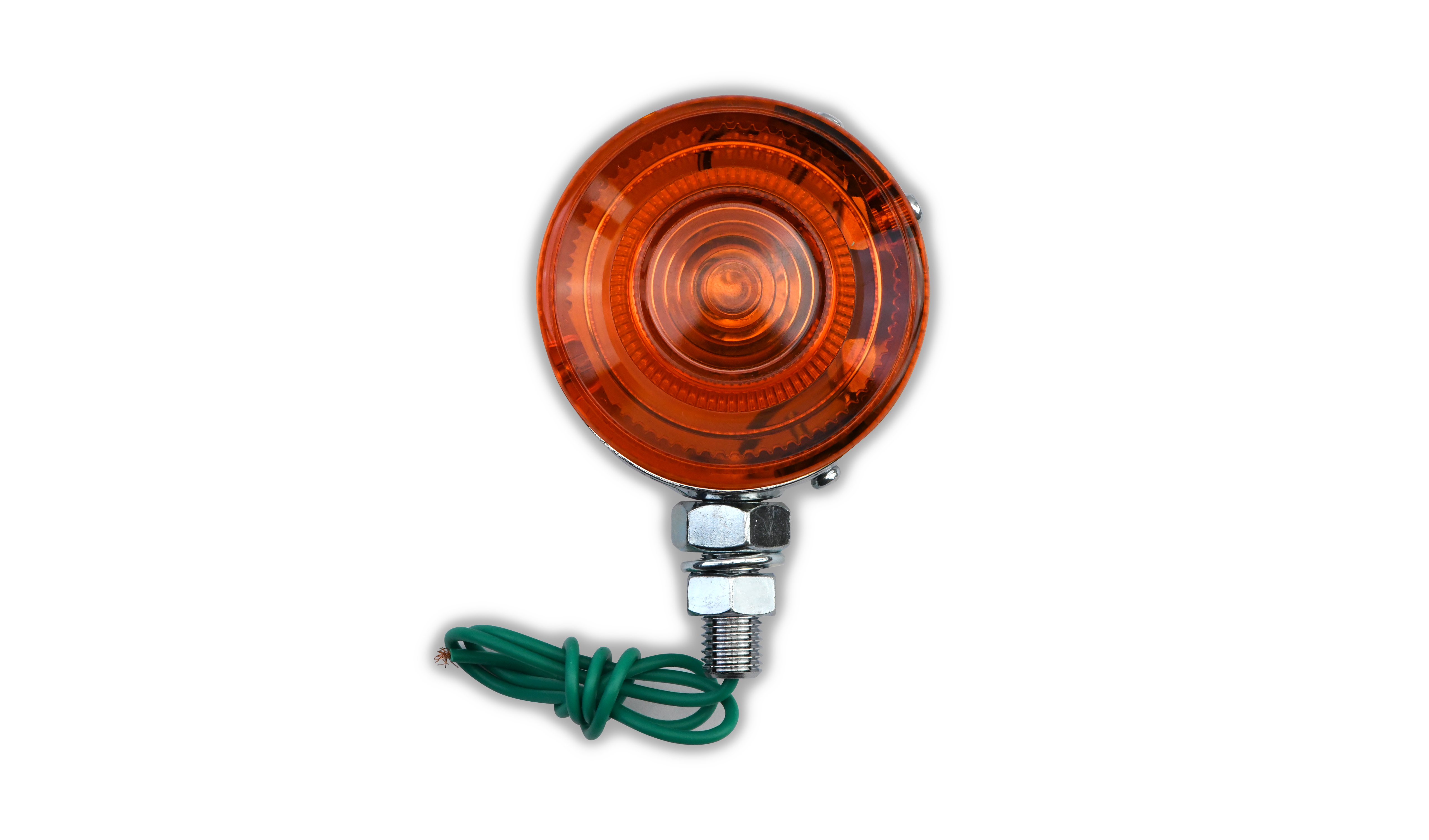 Hendler Indicator Kawasaki W1 650 1967, W1SS 650 1968-1969, A7 350 Avenger 1968-1969, F3 175 Bushwacher 1968-1979 Front & Rear (Double Sided Amber Lens) Wire Length 40cm with No connector OE Ref's 23040-013, 23042-012, 23043-011, 23044-009