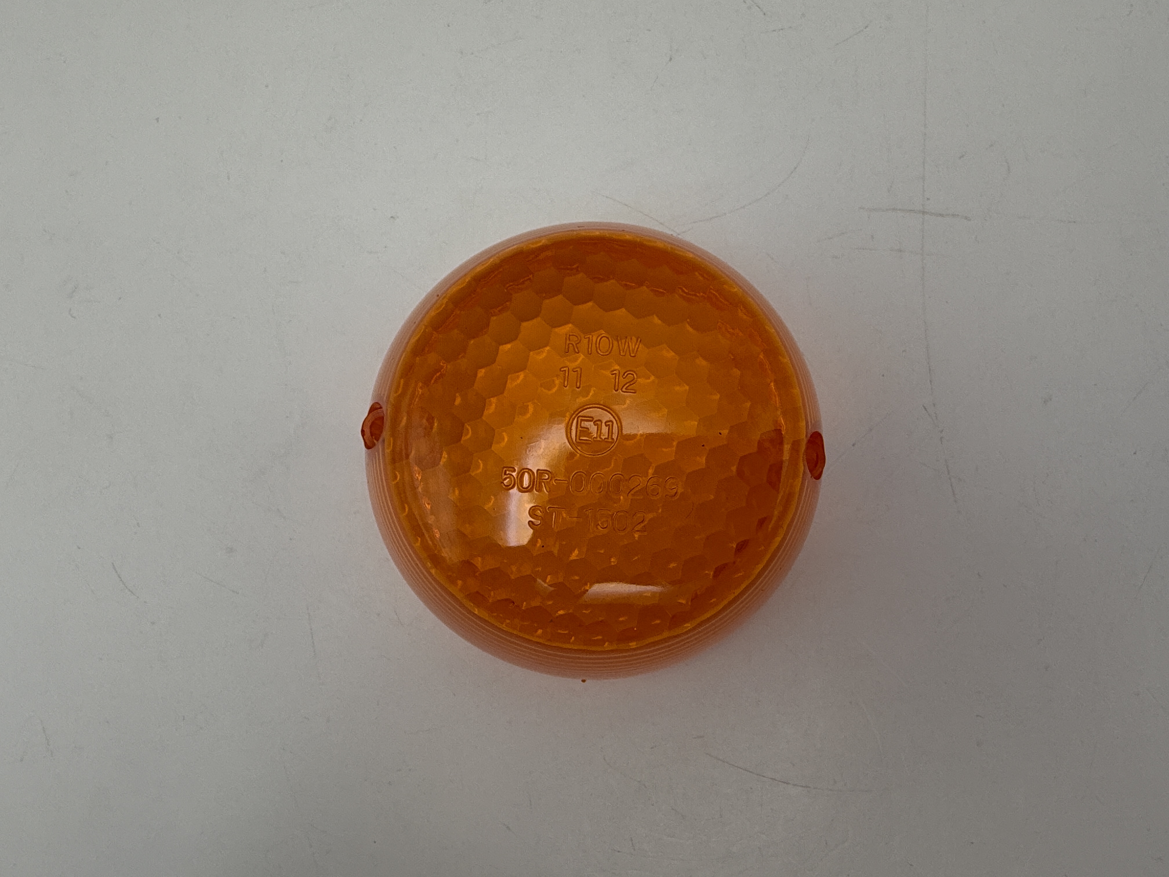 Hendler Indicator Lens Yamaha RD125DX, RD200DX E-Marked (Honeycomb Pattern) (Amber)