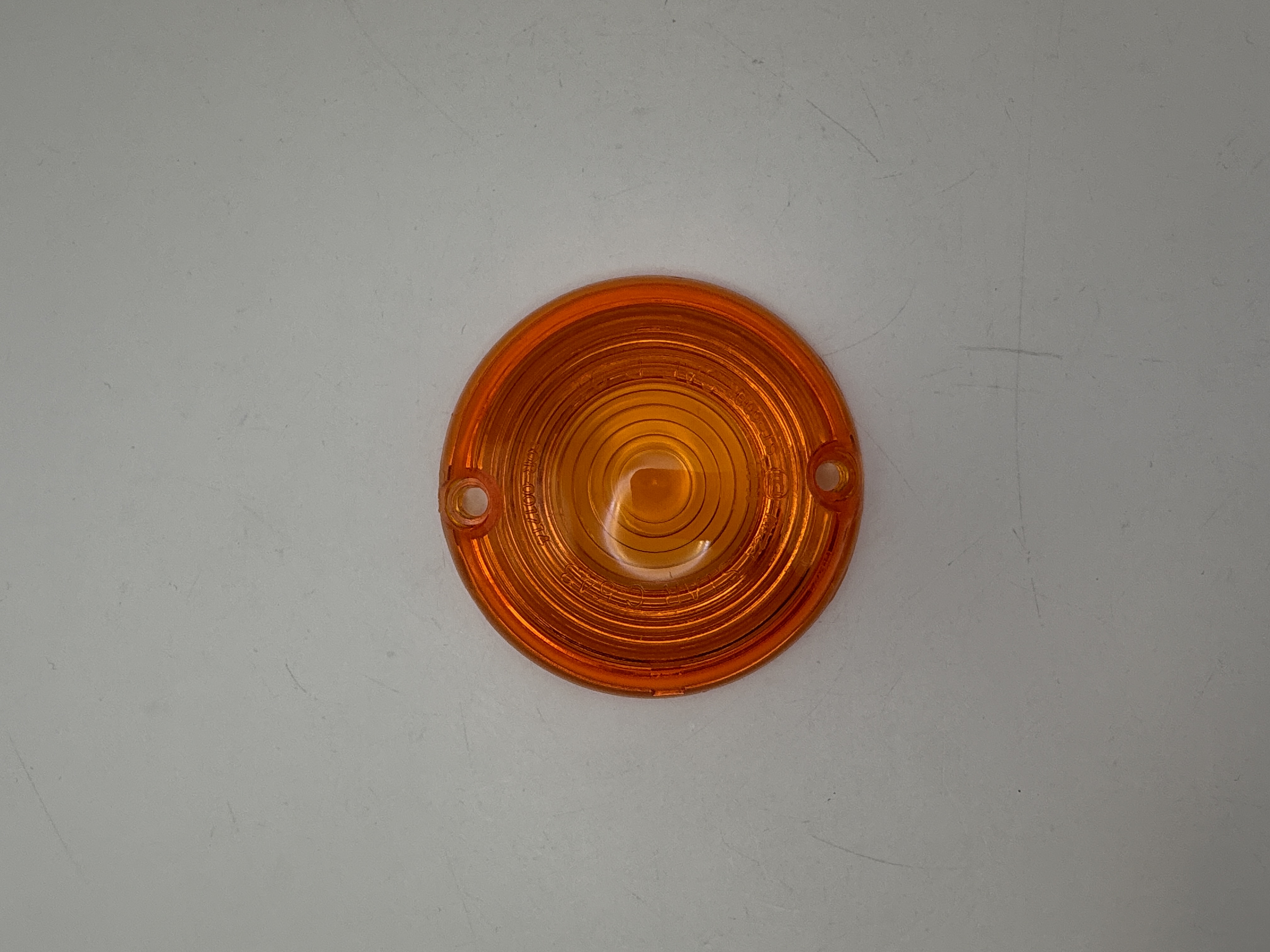 Hendler Indicator Lens Harley Davidson Round (Amber) OD: 76mm BHC 64mm