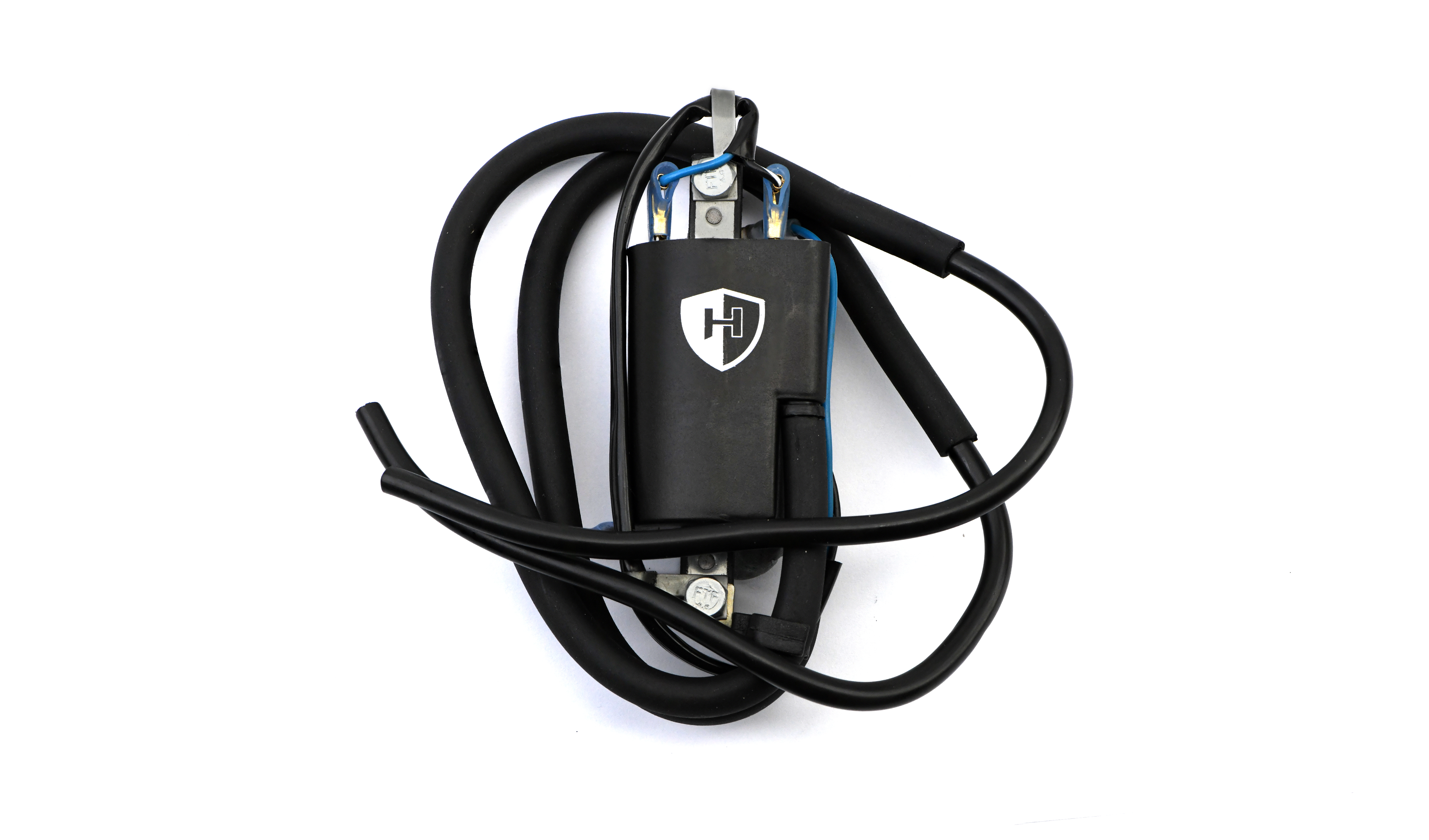 Hendler Ignition Coil 6v Points Twin Lead 2 Wires (100mm Centres) (P:2.33Oh, S: 17..50KOh)