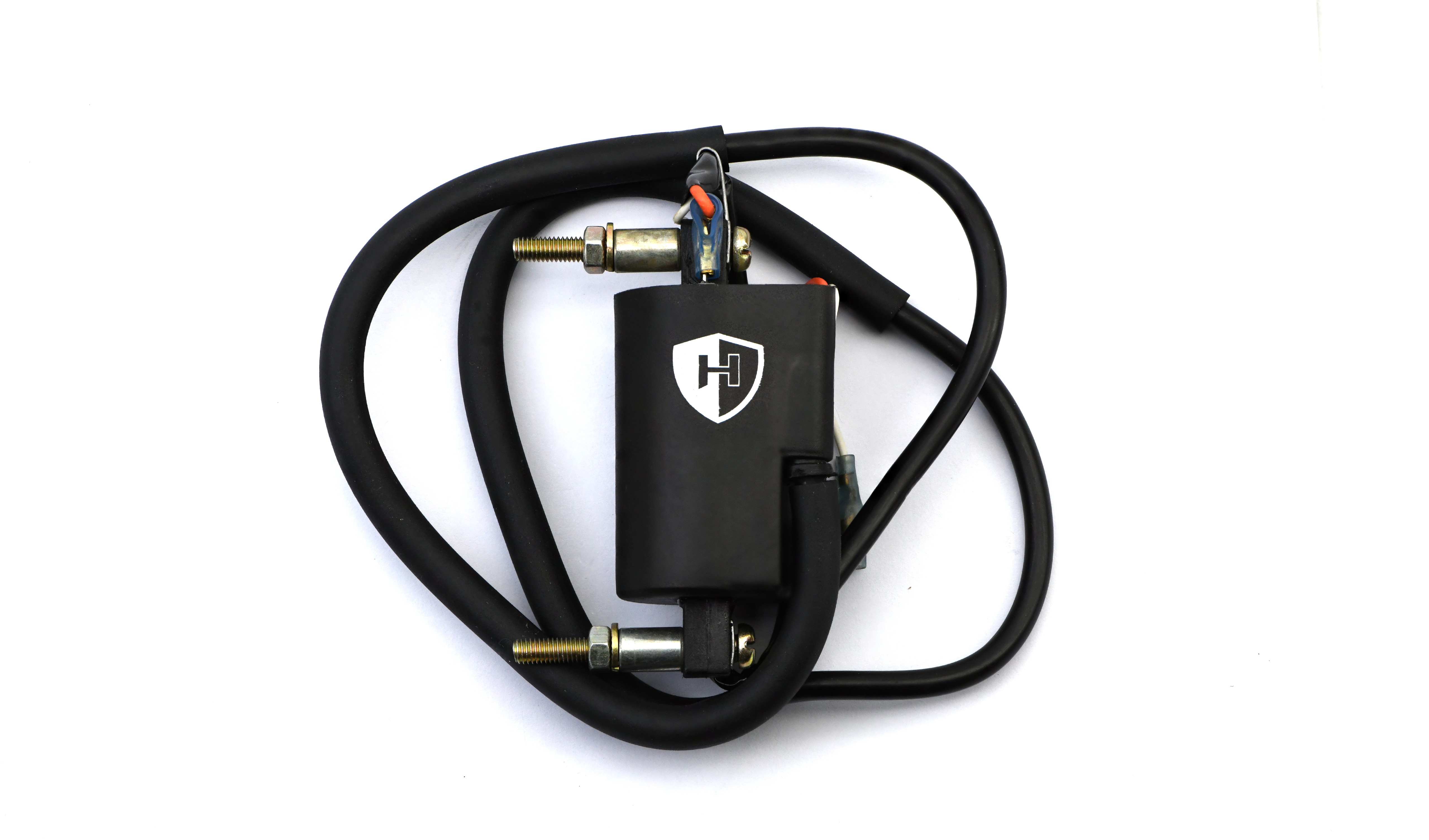 Hendler Ignition Coil 6v Points Twin Lead 2 Wires (90mm Centres) (P:1.84Oh, S: 17.00KOh)