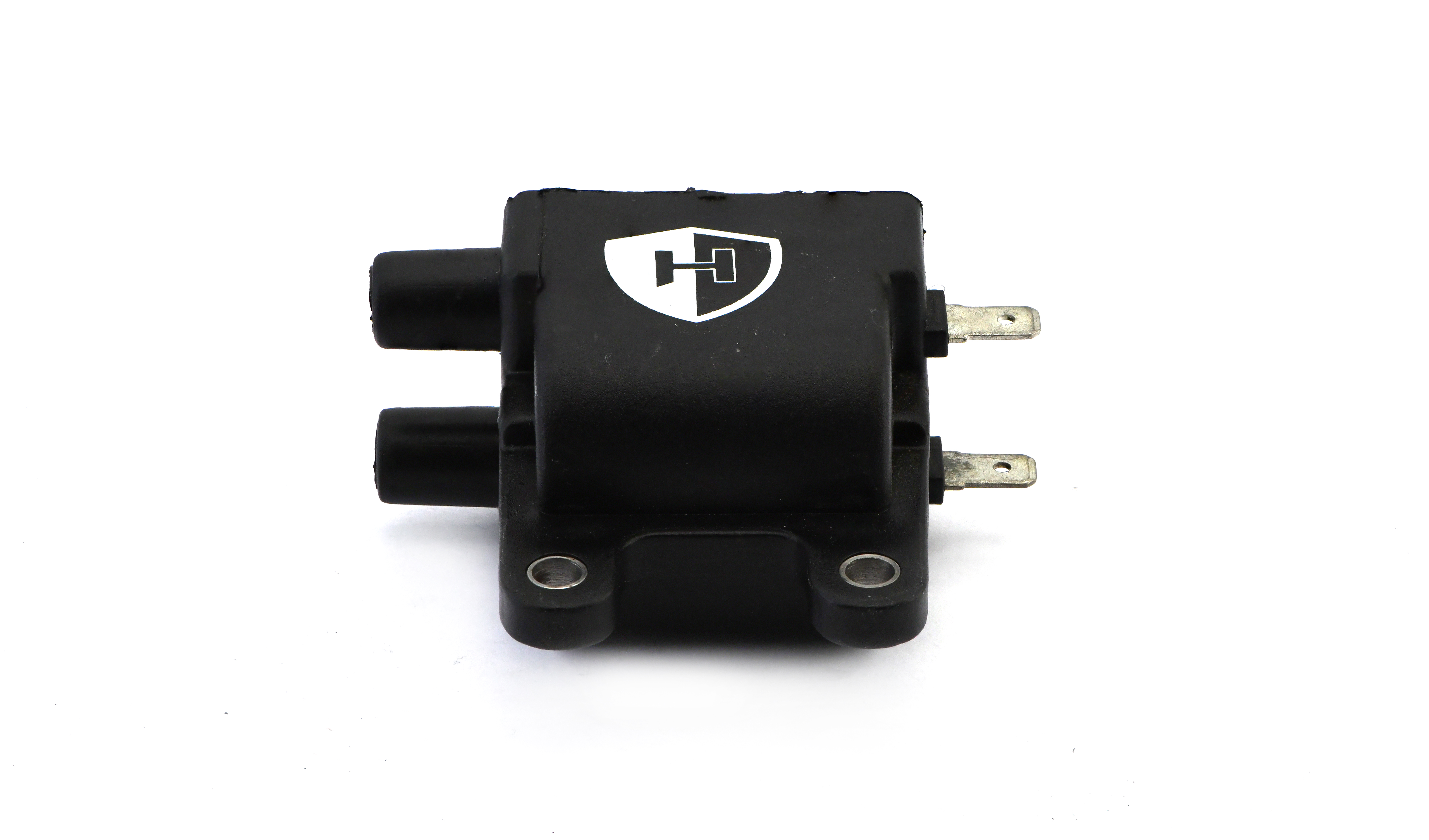 Hendler Ignition Coil 12v CDI Twin as Fitted to Modern Triumph's 2 Bolt Mounting 34mm bolt holes centres (P:0.60Oh, S: 8.82KOh)
