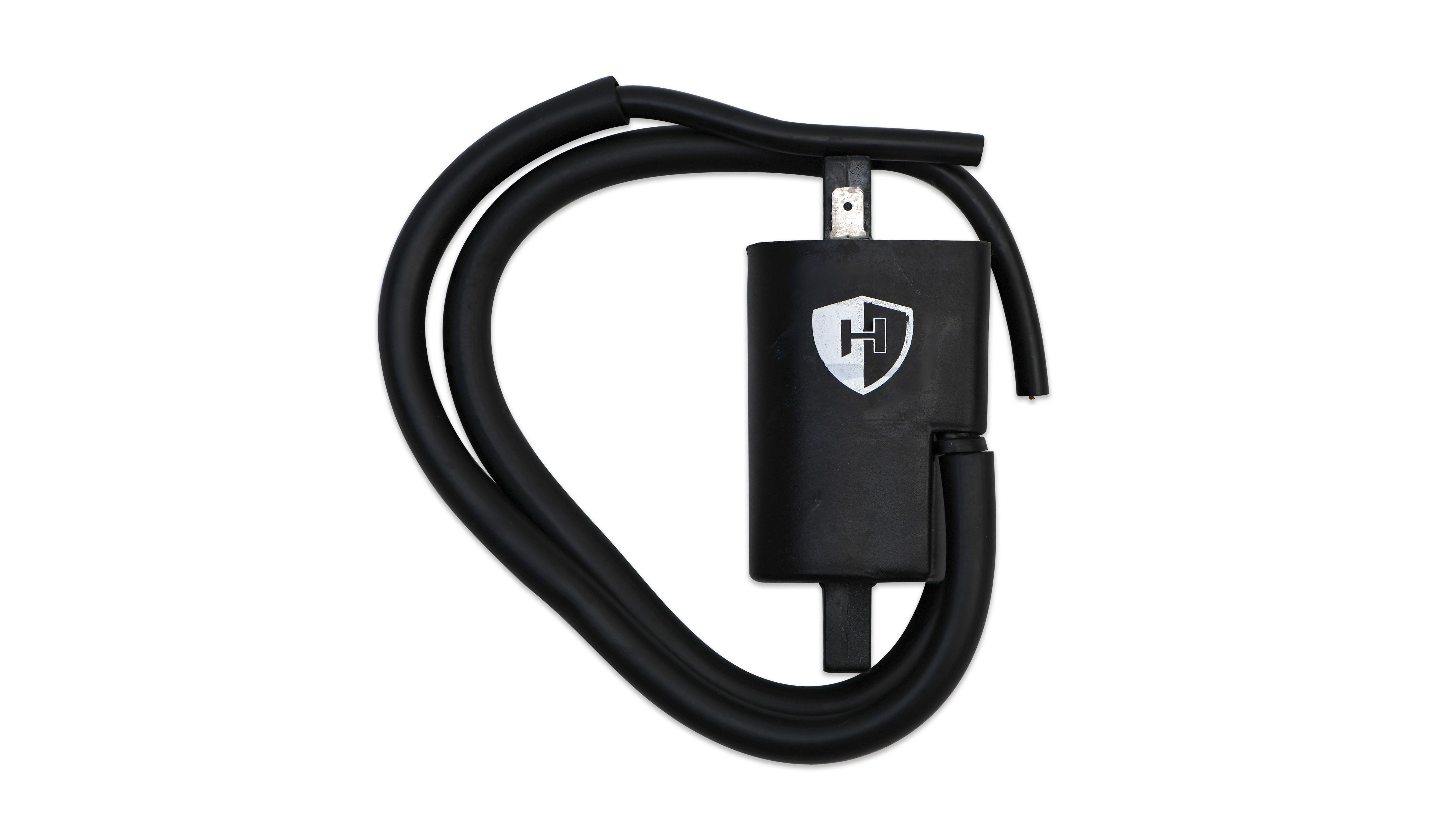Hendler Ignition Coil 12v CDI Twin Lead 2 Spade Yamaha's with markings on coil 4FM, Primary 2.40 & (90mm Centres). OE Ref: 4FM-82310-01