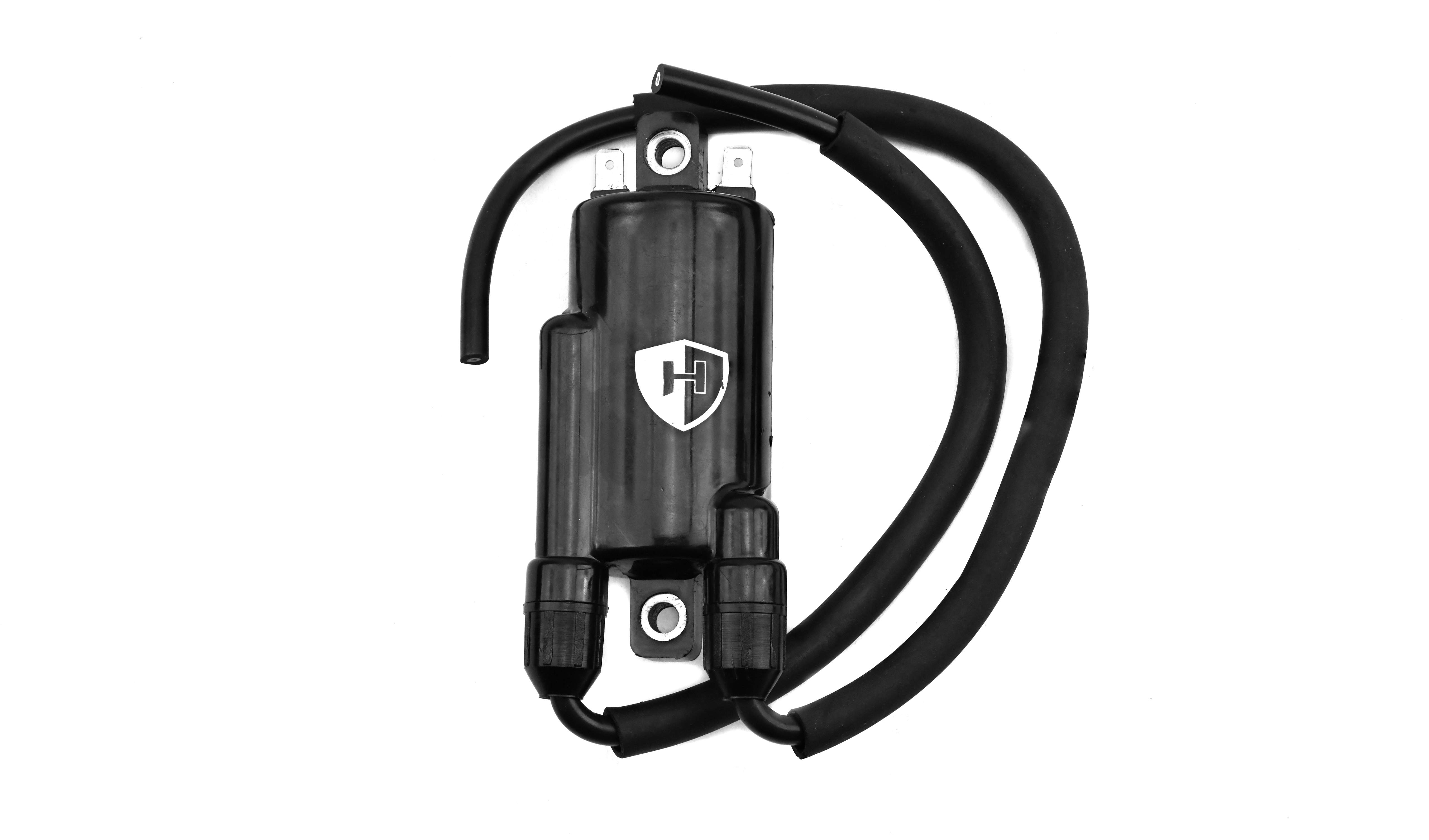 Hendler Ignition Coil 12v CDI Twin Lead 2 Terminals Early Honda, Kawasaki (100mm Centres) P:2.45 Ohms S:17.98 kOhms (More measurements in comments)