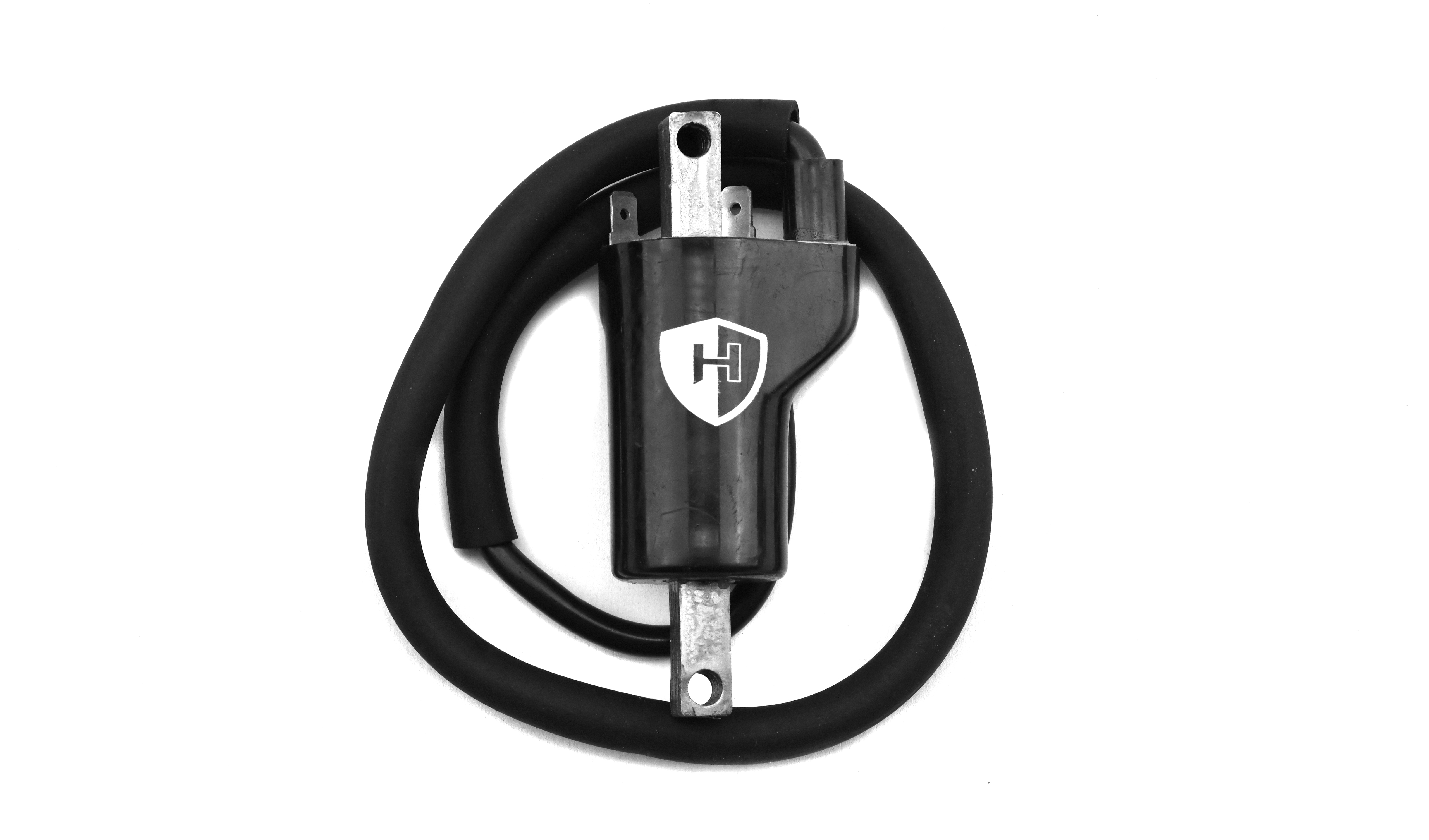 Hendler Ignition Coil 12v CDI Single Lead 2 Terminals (100mm Centres) (P:5.16Oh, S: 13.20KOh)