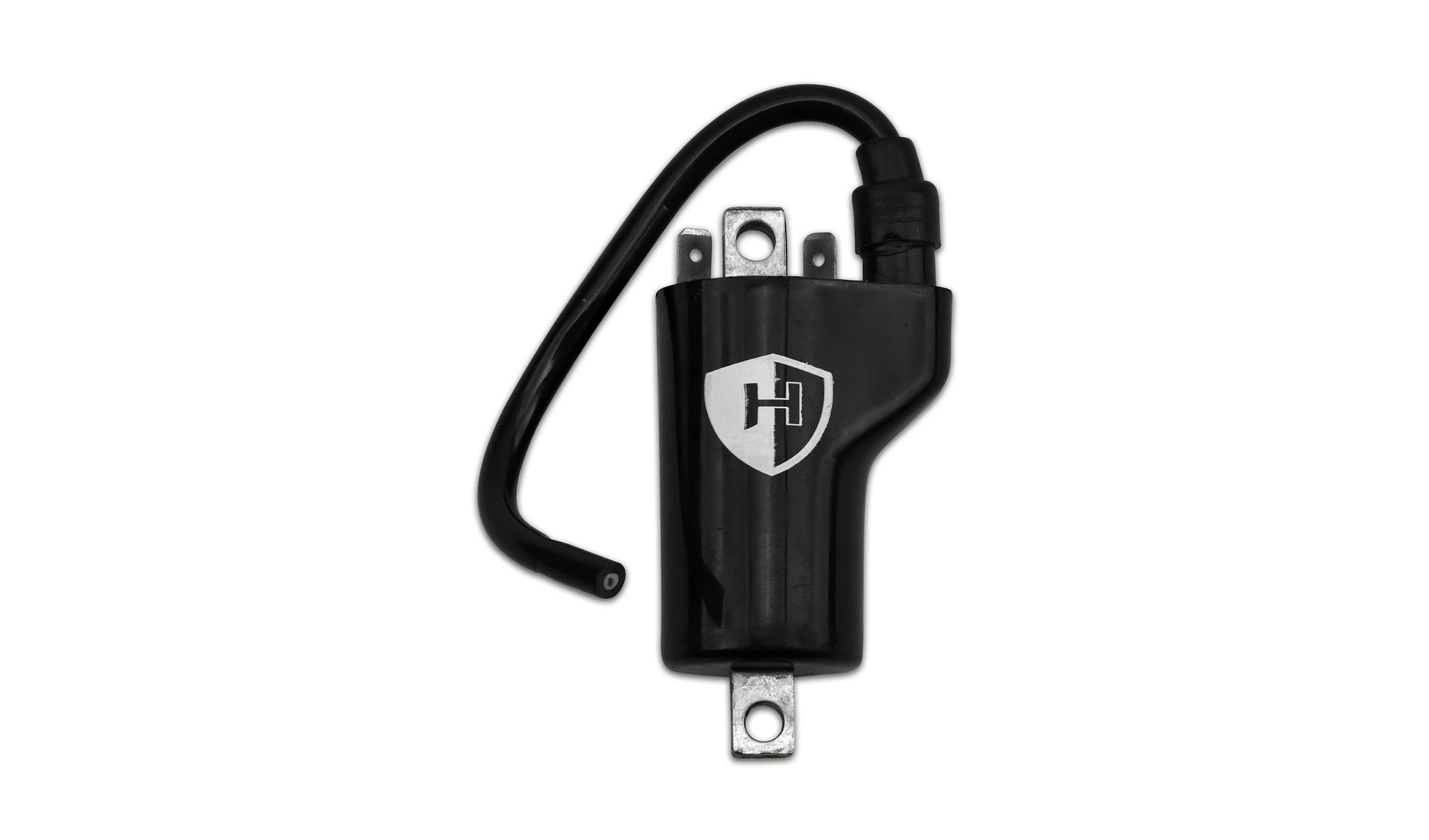 Hendler Ignition Coil 12v CDI Single Lead 2 Terminals (80mm Centres) (P:5.16Oh, S: 13.20KOh)